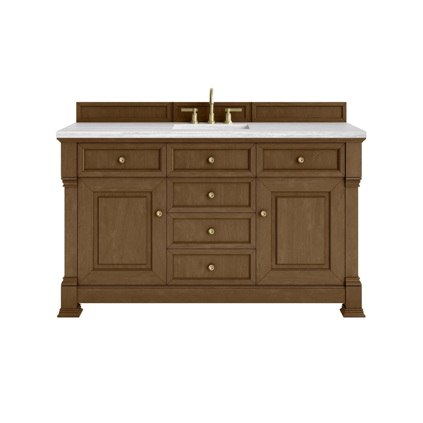 
                  
                    Brookfield 60" Single Vanity in Honey Oak Single Bathroom Vanity James Martin Vanities 
                  
                