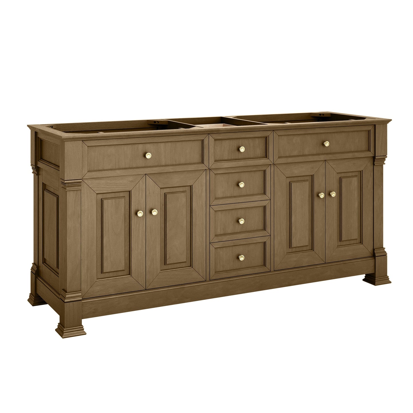 
                  
                    Brookfield 72" Double Vanity in Pecan Double Bathroom Vanity James Martin Vanities Select Your Top 
                  
                
