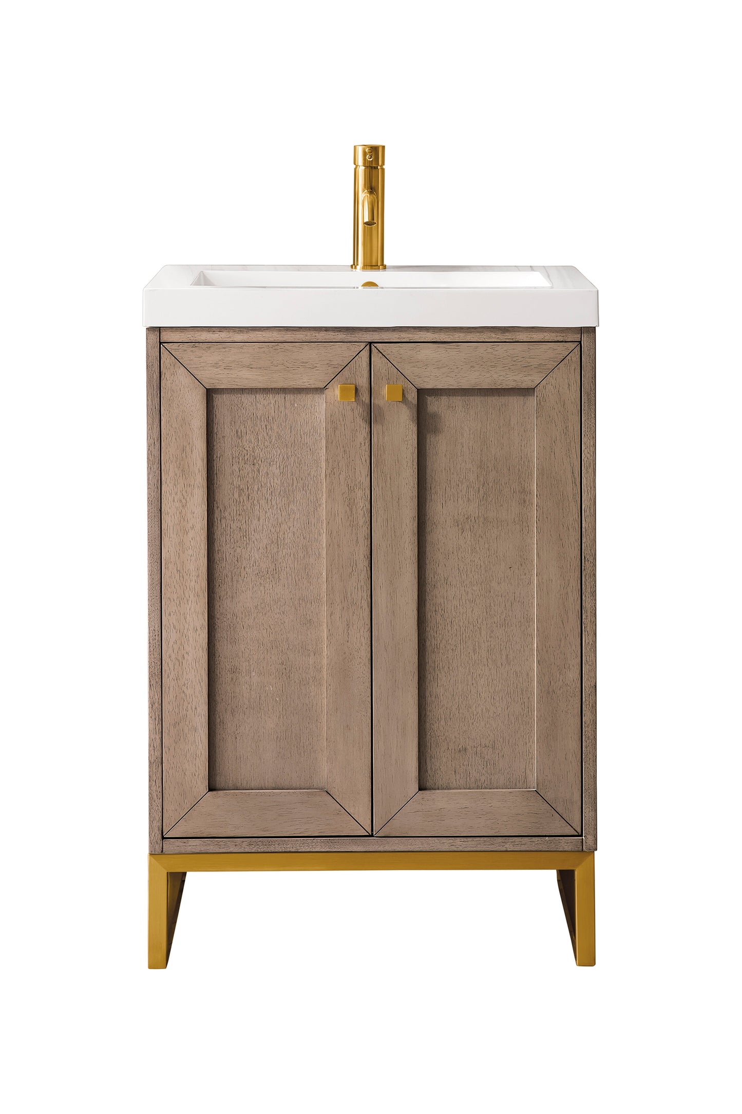 
                  
                    Chianti 20" Single Vanity in Whitewashed Walnut Single Bathroom Vanity James Martin Vanities Radiant Gold 
                  
                