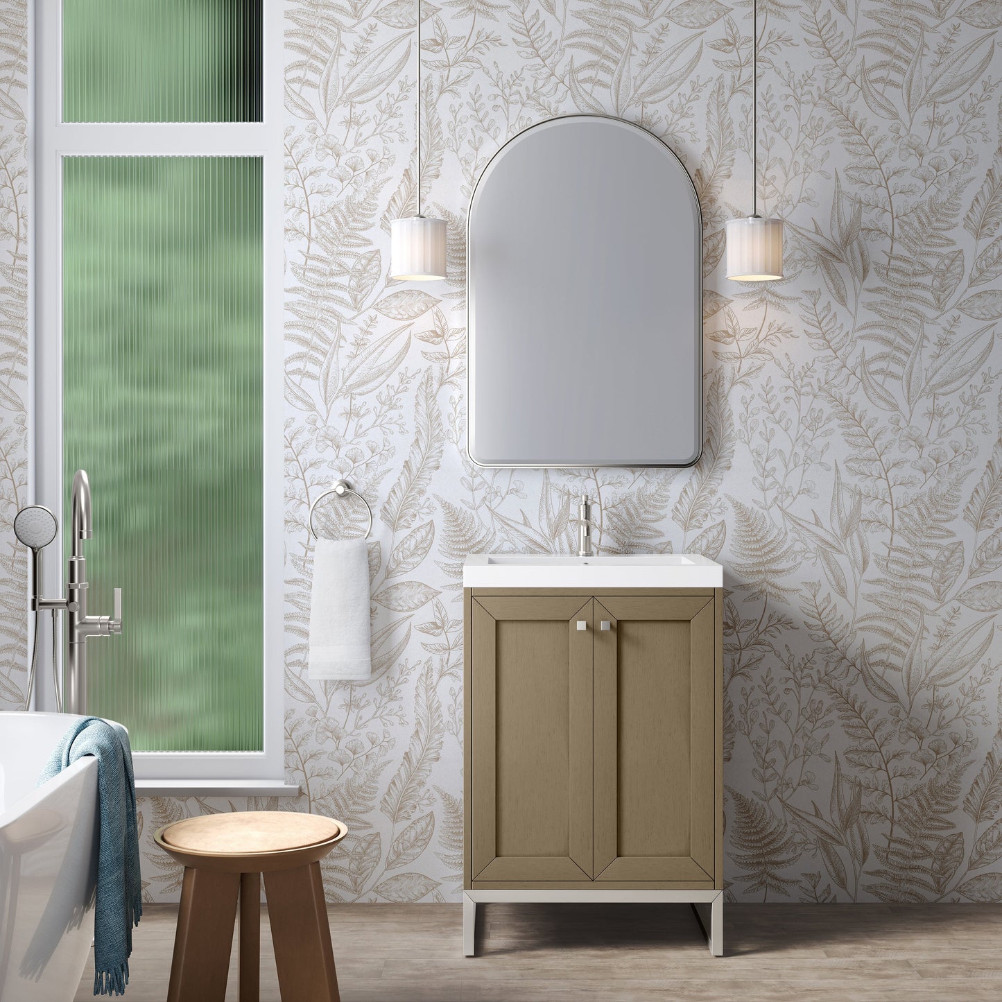 
                  
                    Chianti 24" Single Vanity in Walnut Whisper Single Bathroom Vanity James Martin Vanities Select Your Base 
                  
                