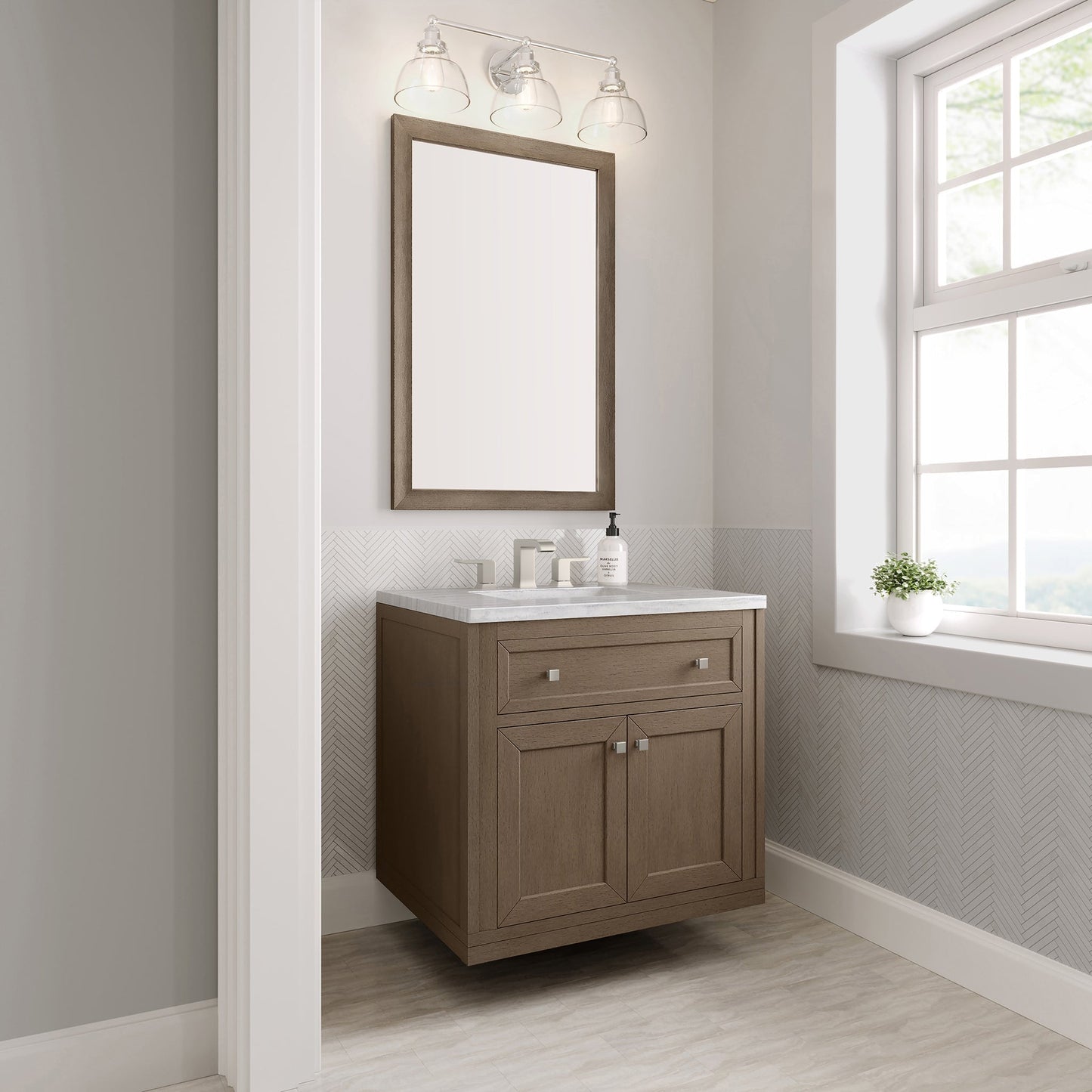 
                  
                    Chicago 30" Single Bathroom Vanity Whitewashed Walnut Single Bathroom Vanity James Martin Vanities 
                  
                