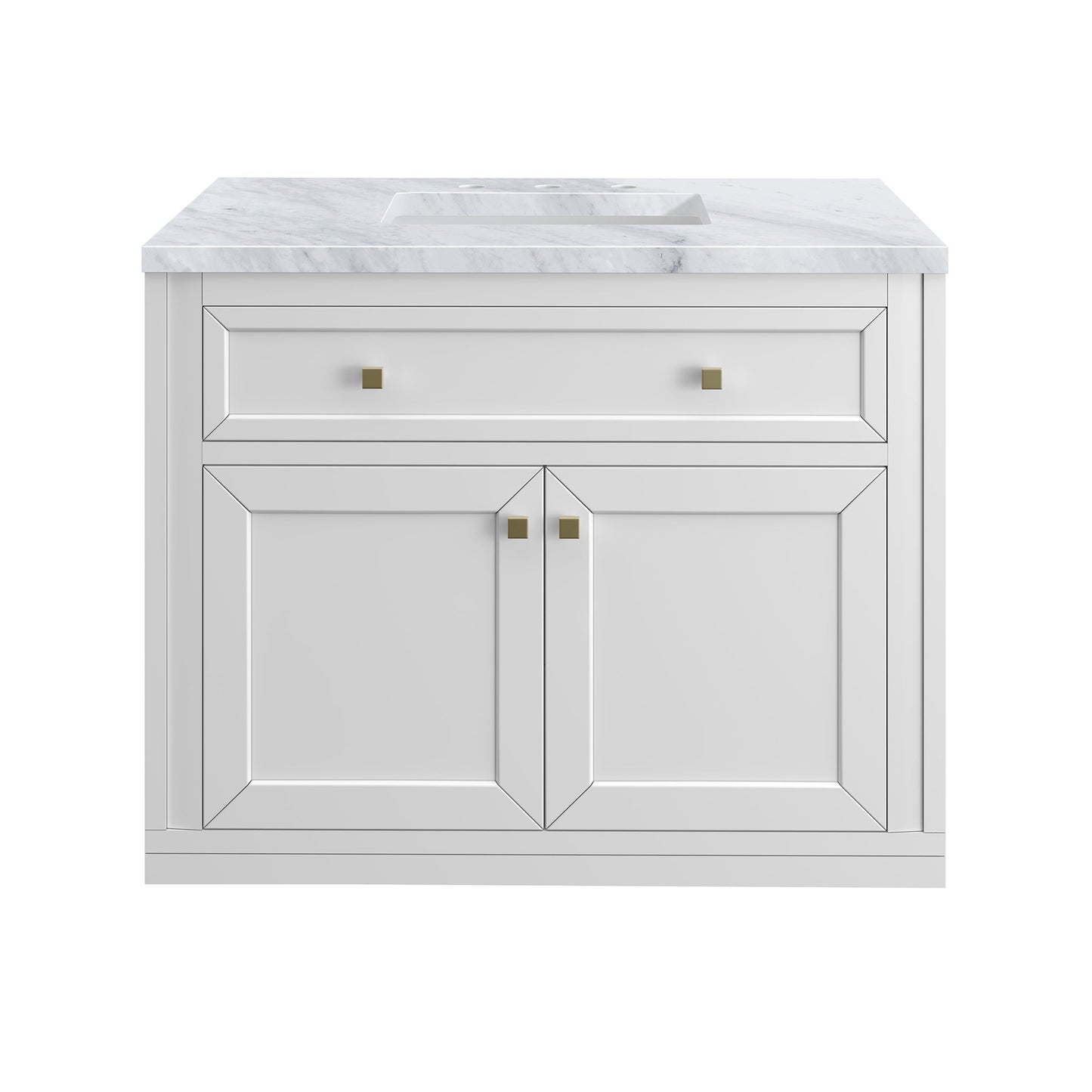 
                  
                    Chicago 36" Single Bathroom Vanity Glossy White Single Bathroom Vanity James Martin Vanities 
                  
                