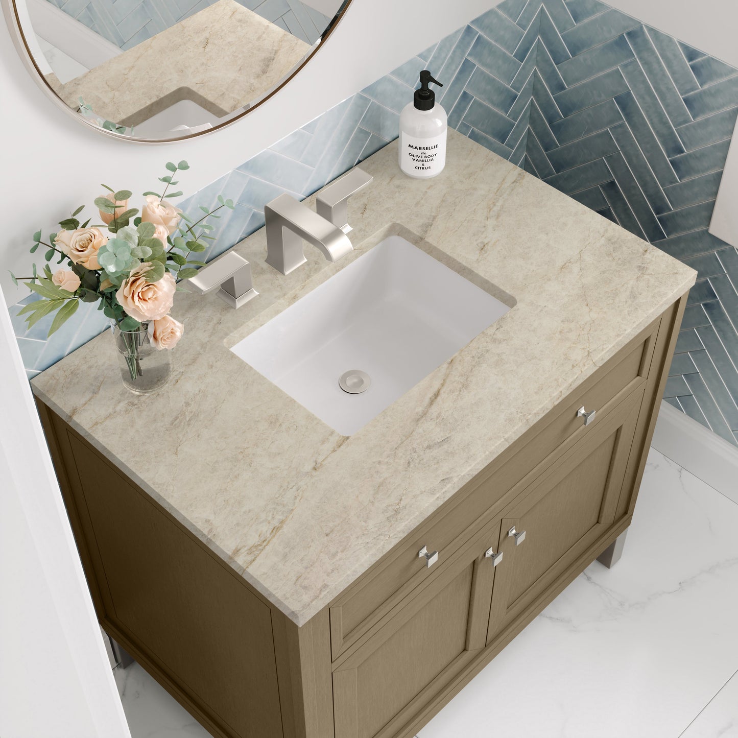 
                  
                    Chicago 36" Single Bathroom Vanity in Walnut Whisper Single Bathroom Vanity James Martin Vanities Tajnar Eclos 
                  
                