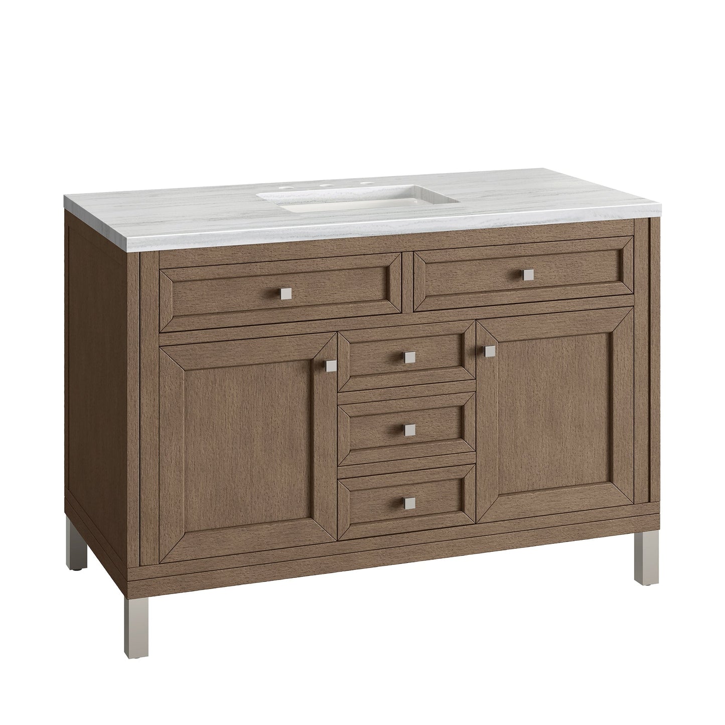 
                  
                    Chicago 48" Single Bathroom Vanity in Whitewashed Walnut Single Bathroom Vanity James Martin Vanities 
                  
                