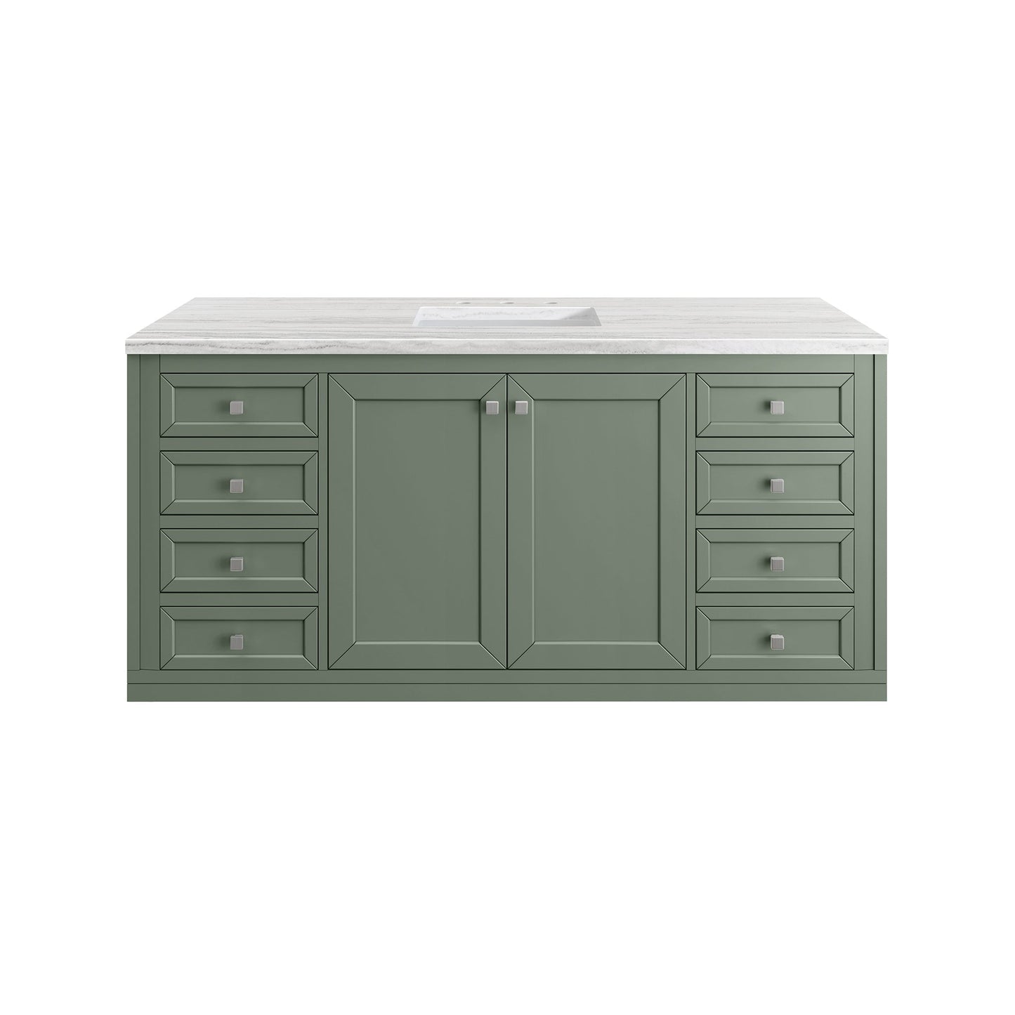 
                  
                    Chicago 60" Single Bathroom Vanity in Smokey Celadon Single Bathroom Vanity James Martin Vanities 
                  
                