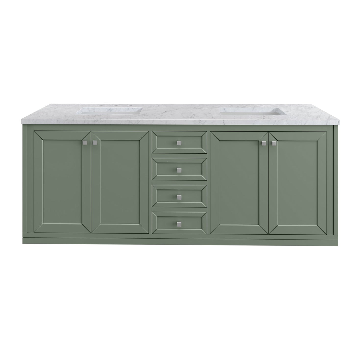 
                  
                    Chicago 72" Double Bathroom Vanity in Smokey Celadon Double bathroom Vanity James Martin Vanities 
                  
                