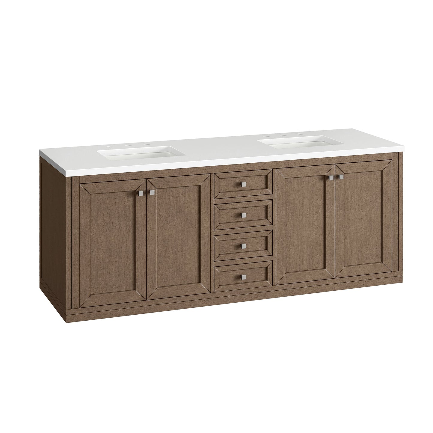 
                  
                    Chicago 72" Double Bathroom Vanity in Whitewashed Walnut Double bathroom Vanity James Martin Vanities 
                  
                