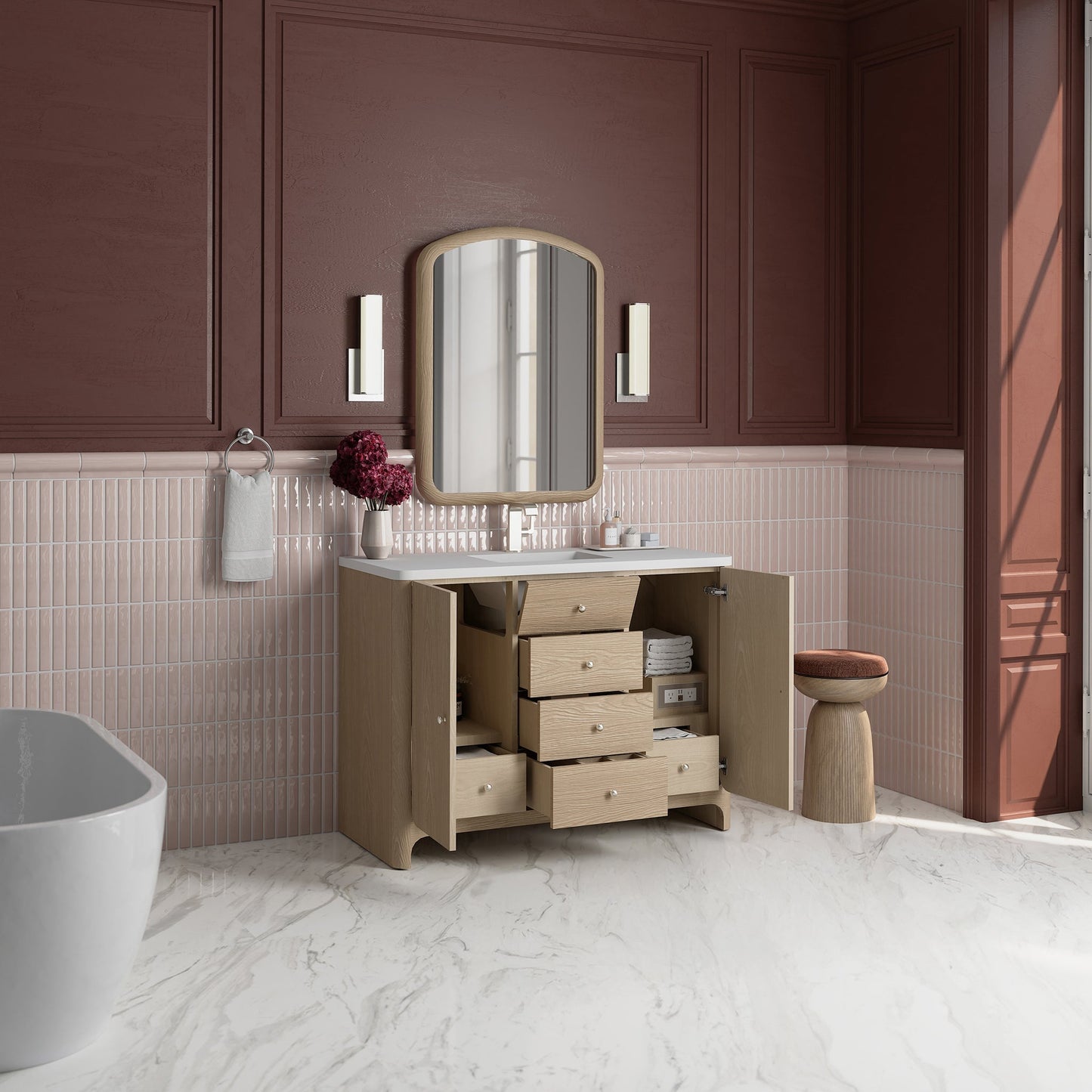 
                  
                    Gracyn 48" Single Vanity in Coastal Driftwood Single Bathroom Vanity James Martin Vanities 
                  
                