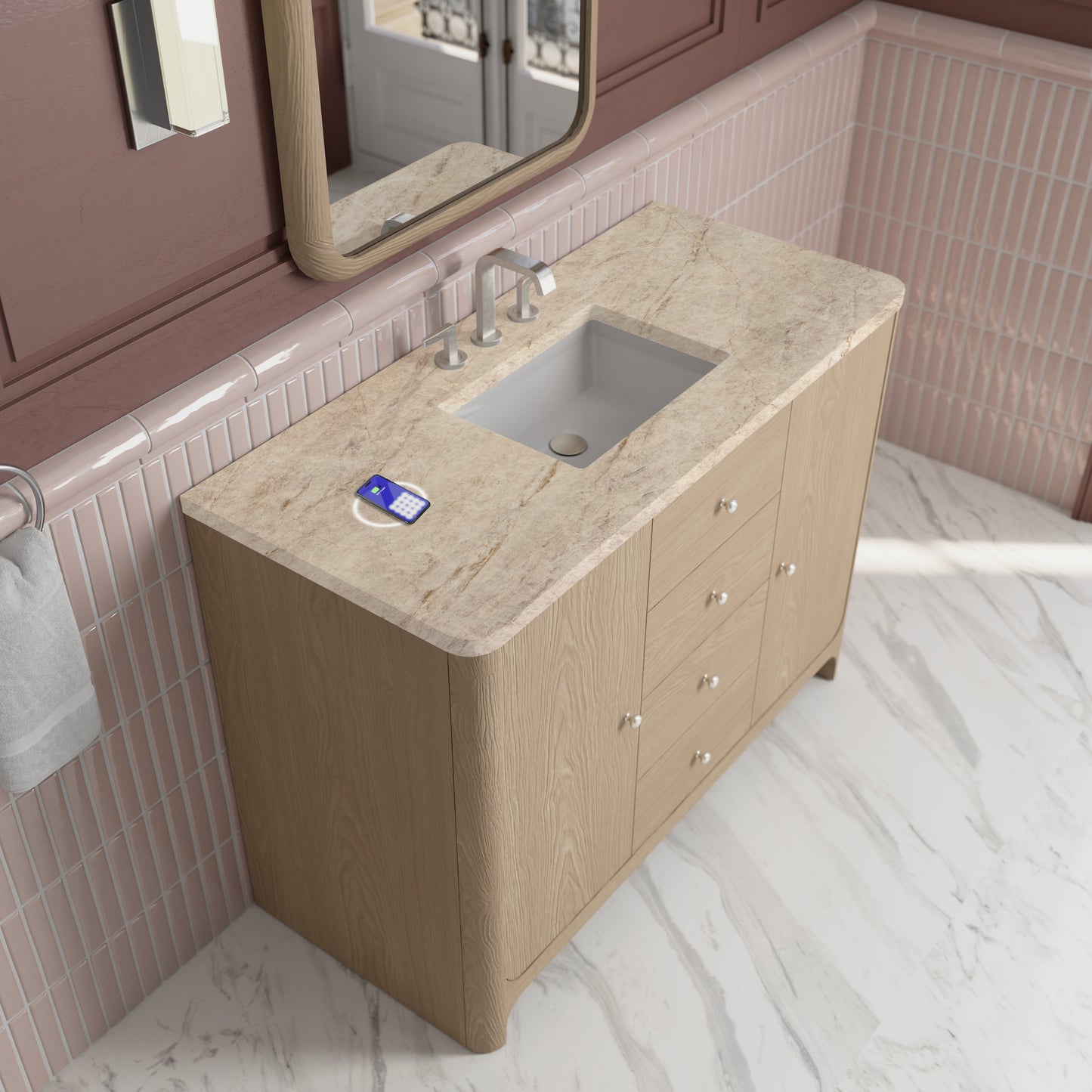 
                  
                    Gracyn 48" Single Vanity in Coastal Driftwood Single Bathroom Vanity James Martin Vanities FreePower-Enabled Tajnar Eclos 
                  
                