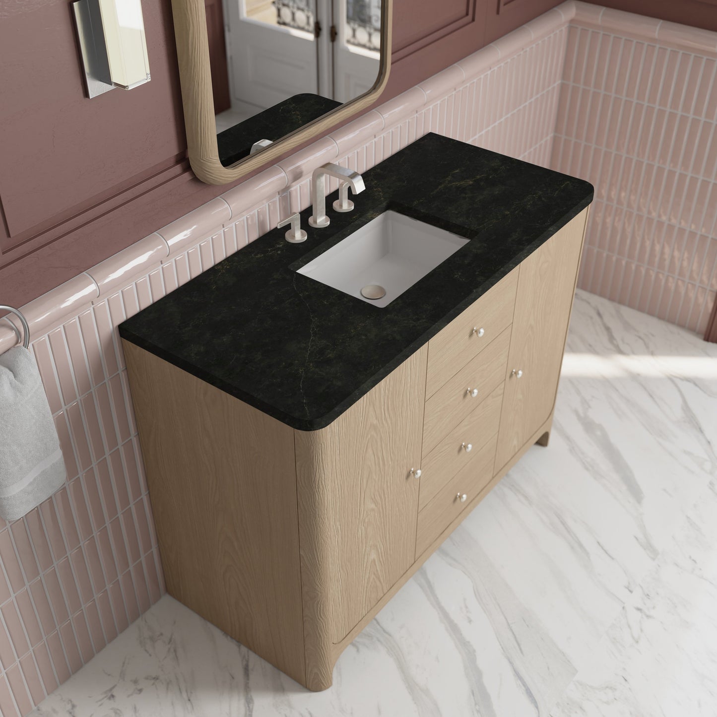 
                  
                    Gracyn 48" Single Vanity in Coastal Driftwood Single Bathroom Vanity James Martin Vanities Phantome Eclos 
                  
                