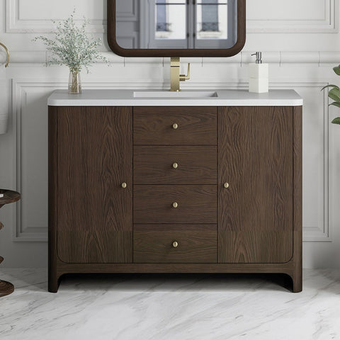 Gracyn 48" Single Vanity in Sable Single Bathroom Vanity James Martin Vanities 