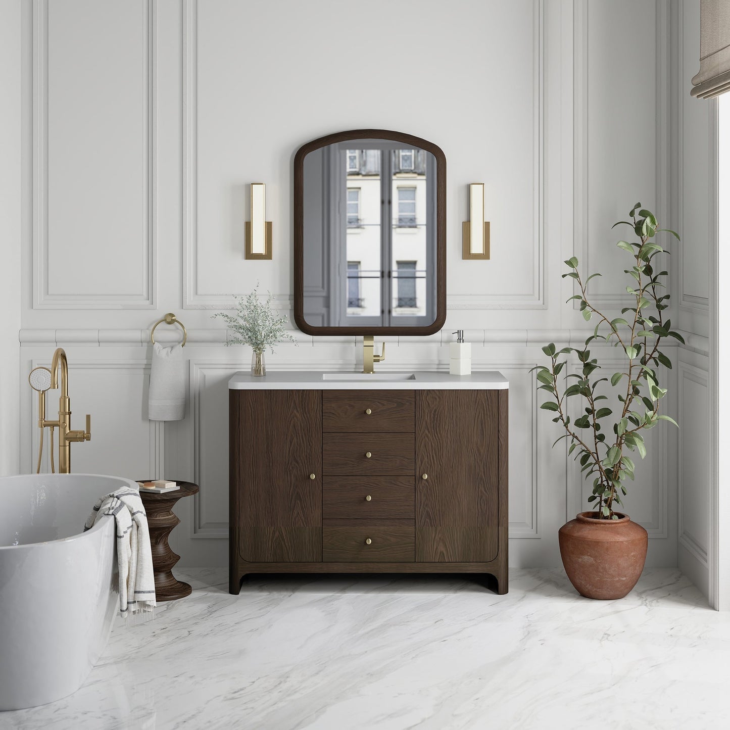 Gracyn 48" Single Vanity in Sable Single Bathroom Vanity James Martin Vanities 