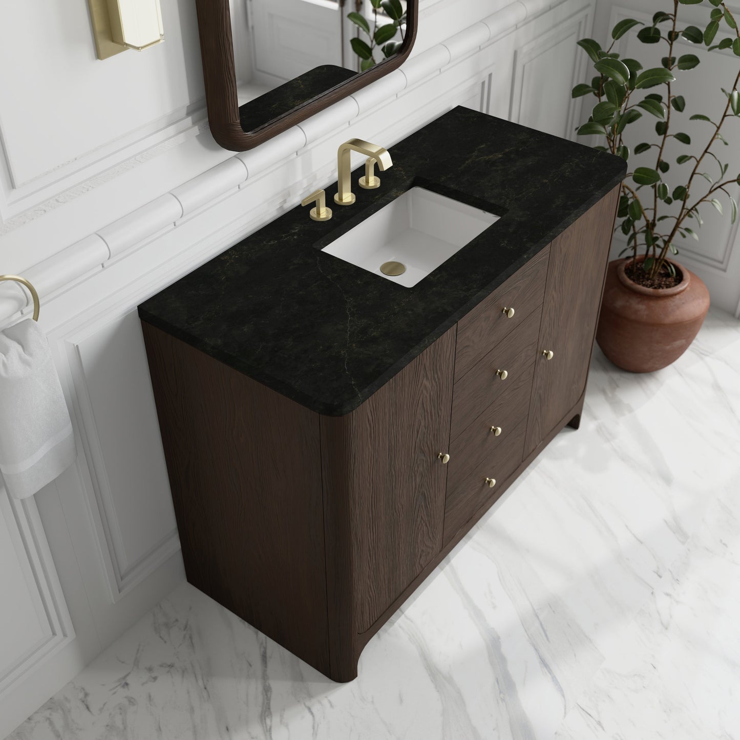 
                  
                    Gracyn 48" Single Vanity in Sable Single Bathroom Vanity James Martin Vanities Phantome Eclos 
                  
                
