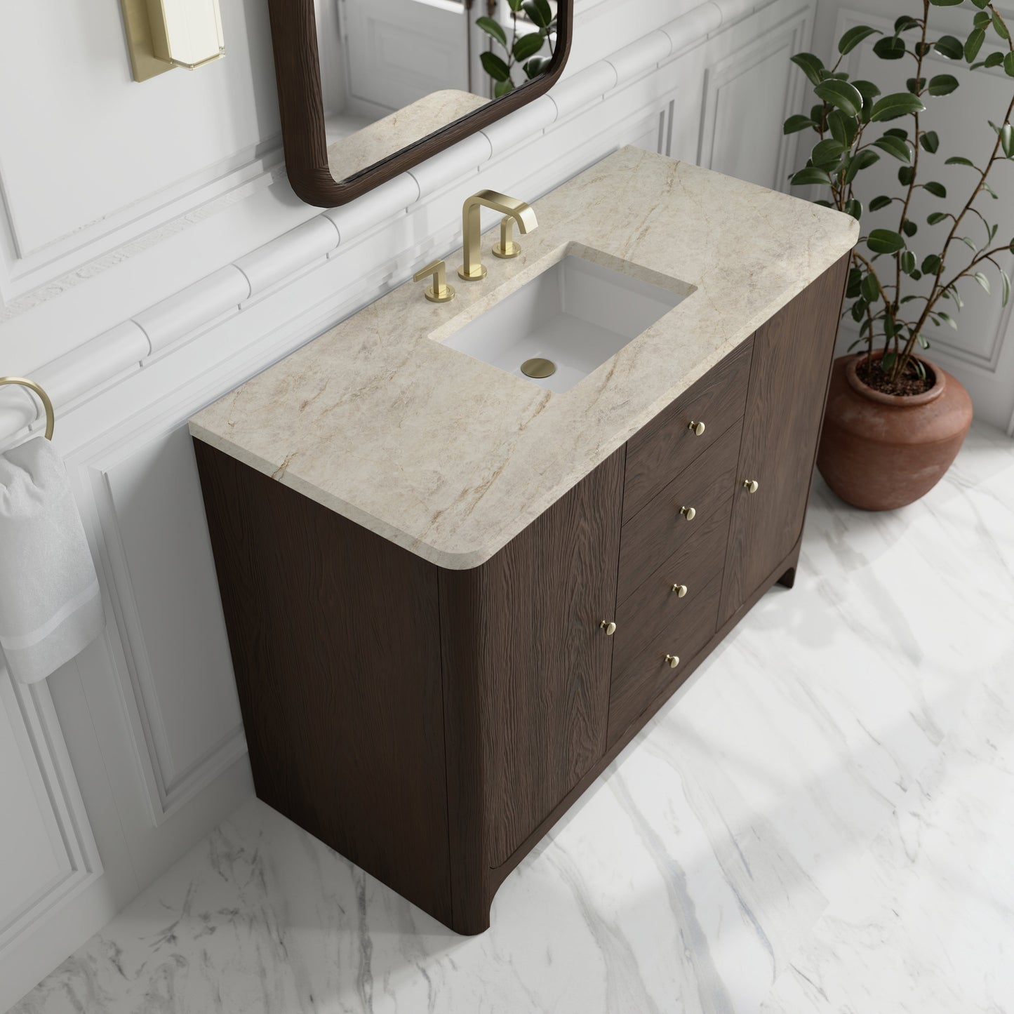 
                  
                    Gracyn 48" Single Vanity in Sable Single Bathroom Vanity James Martin Vanities Tajnar Eclos 
                  
                