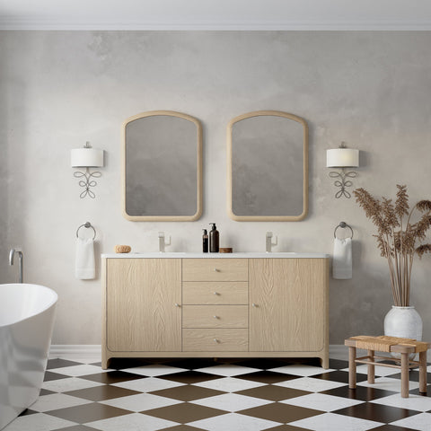 Gracyn 72" Double Vanity in Coastal Driftwood Double Bathroom Vanity James Martin Vanities 