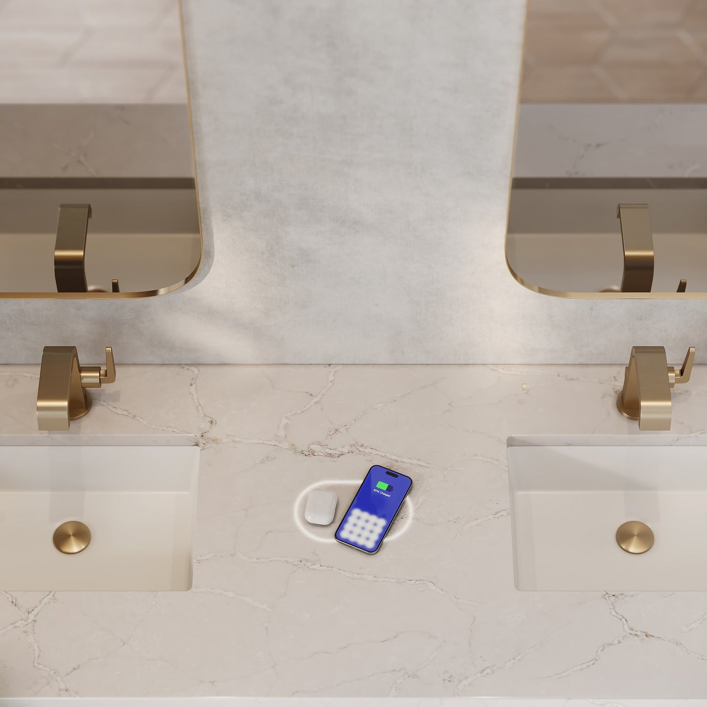 
                  
                    Gracyn 72" Double Vanity in Coastal Driftwood Double Bathroom Vanity James Martin Vanities FreePower-Enabled Victorian Silver Silestone 
                  
                