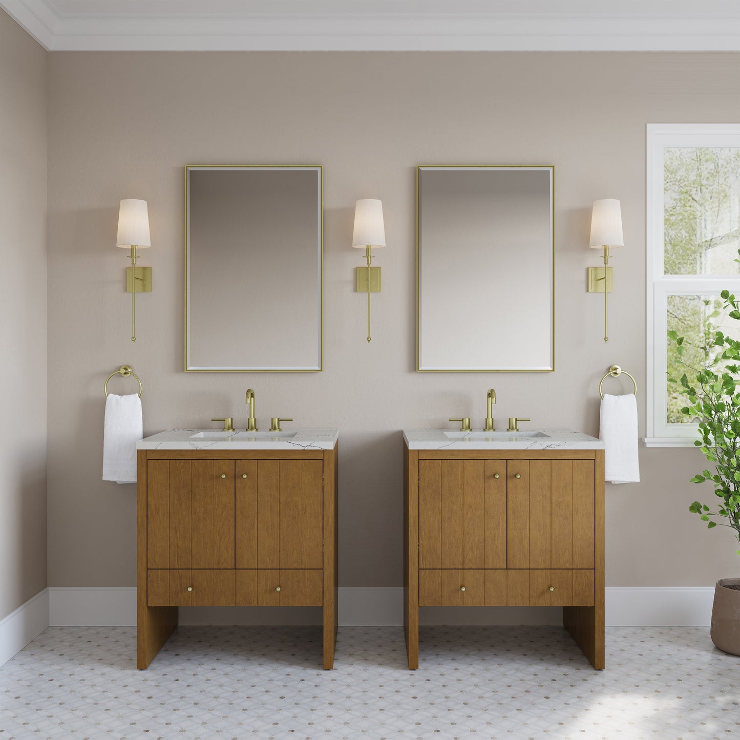 Hudson 30" Single Vanity in Honey Oak Single Bathroom Vanity James Martin Vanities Select a Top 