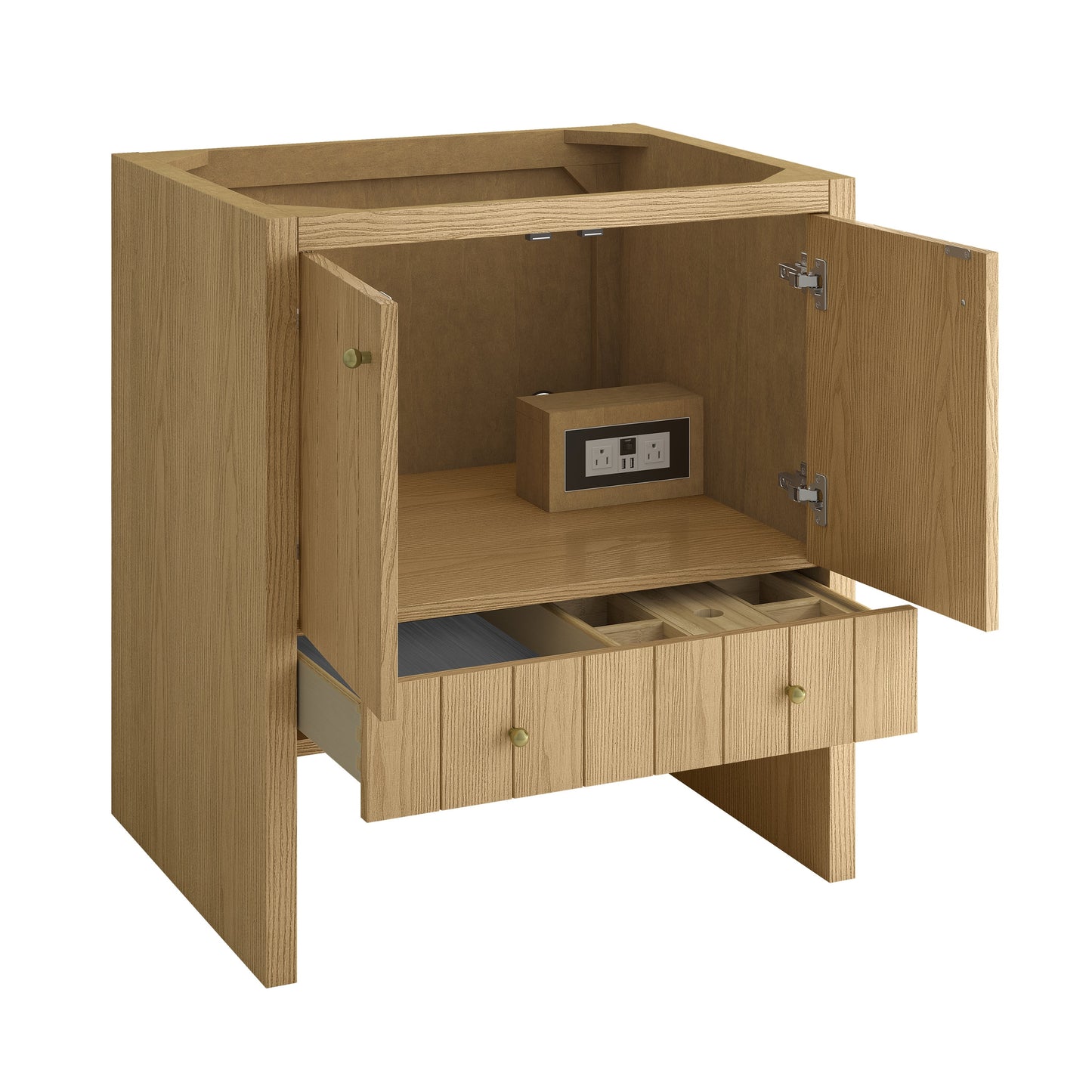 
                  
                    Hudson 30" Single Vanity in Light Natural Oak Single Bathroom Vanity James Martin Vanities 
                  
                