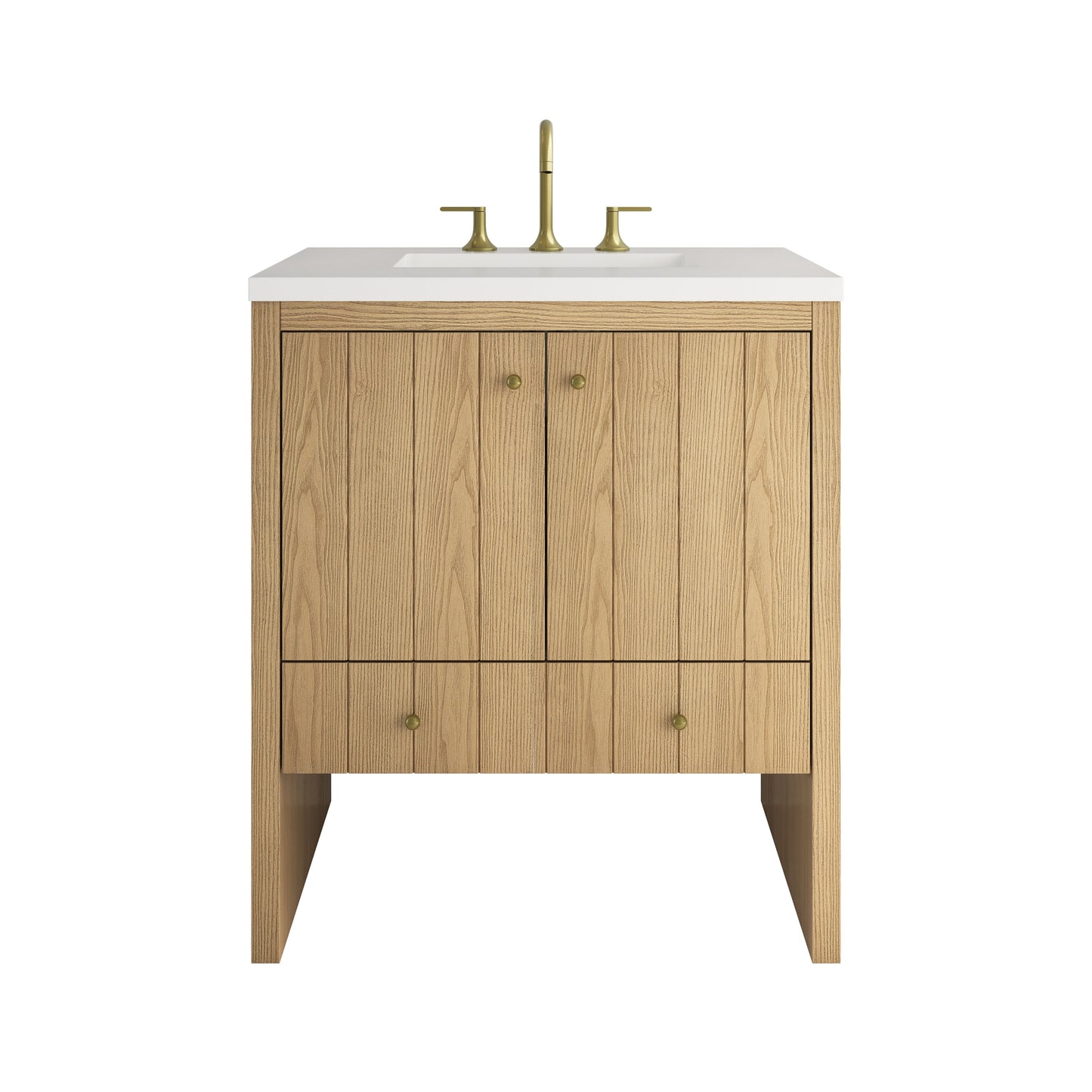 
                  
                    Hudson 30" Single Vanity in Light Natural Oak Single Bathroom Vanity James Martin Vanities 
                  
                