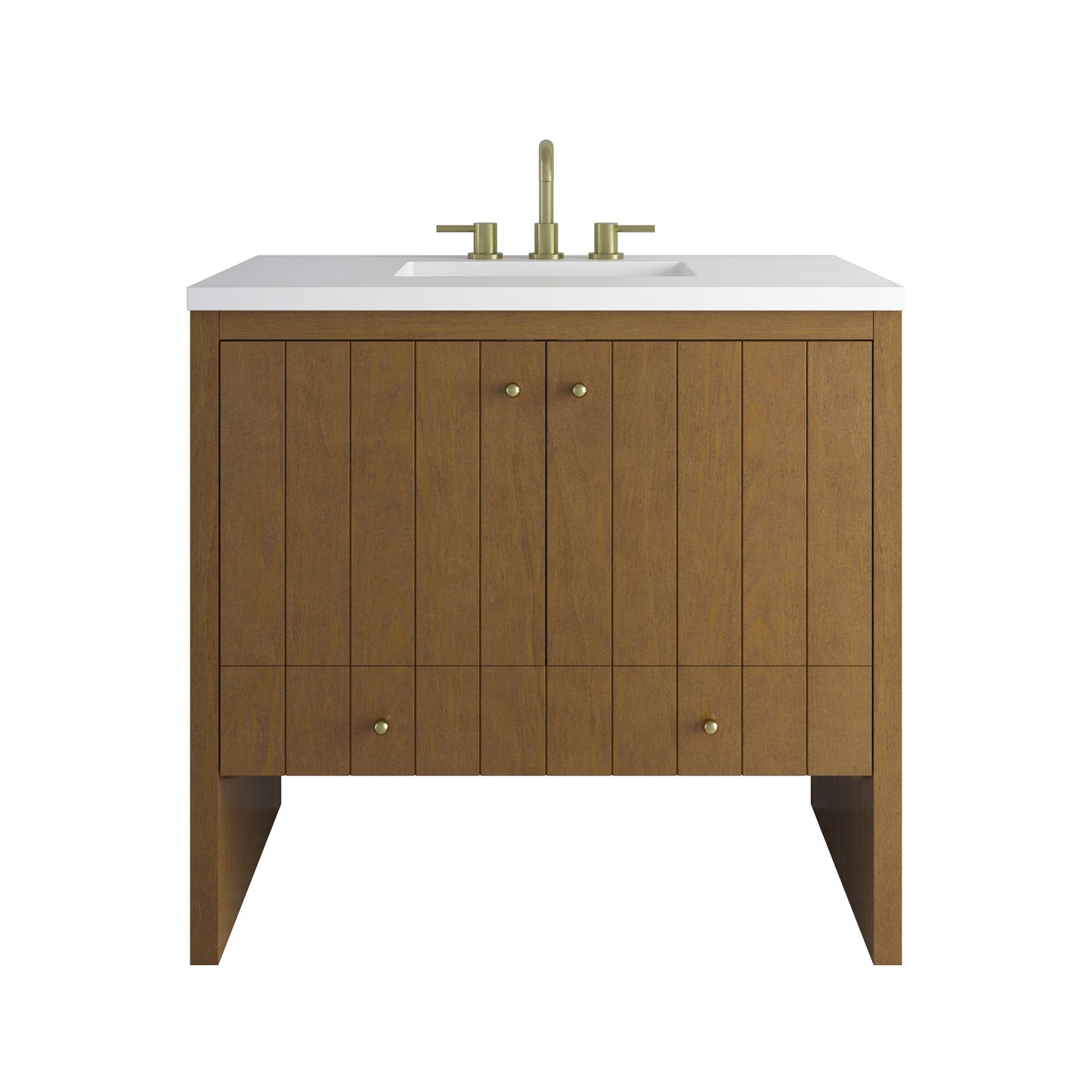 
                  
                    Hudson 36" Single Vanity in Honey Oak Single Bathroom Vanity James Martin Vanities 
                  
                