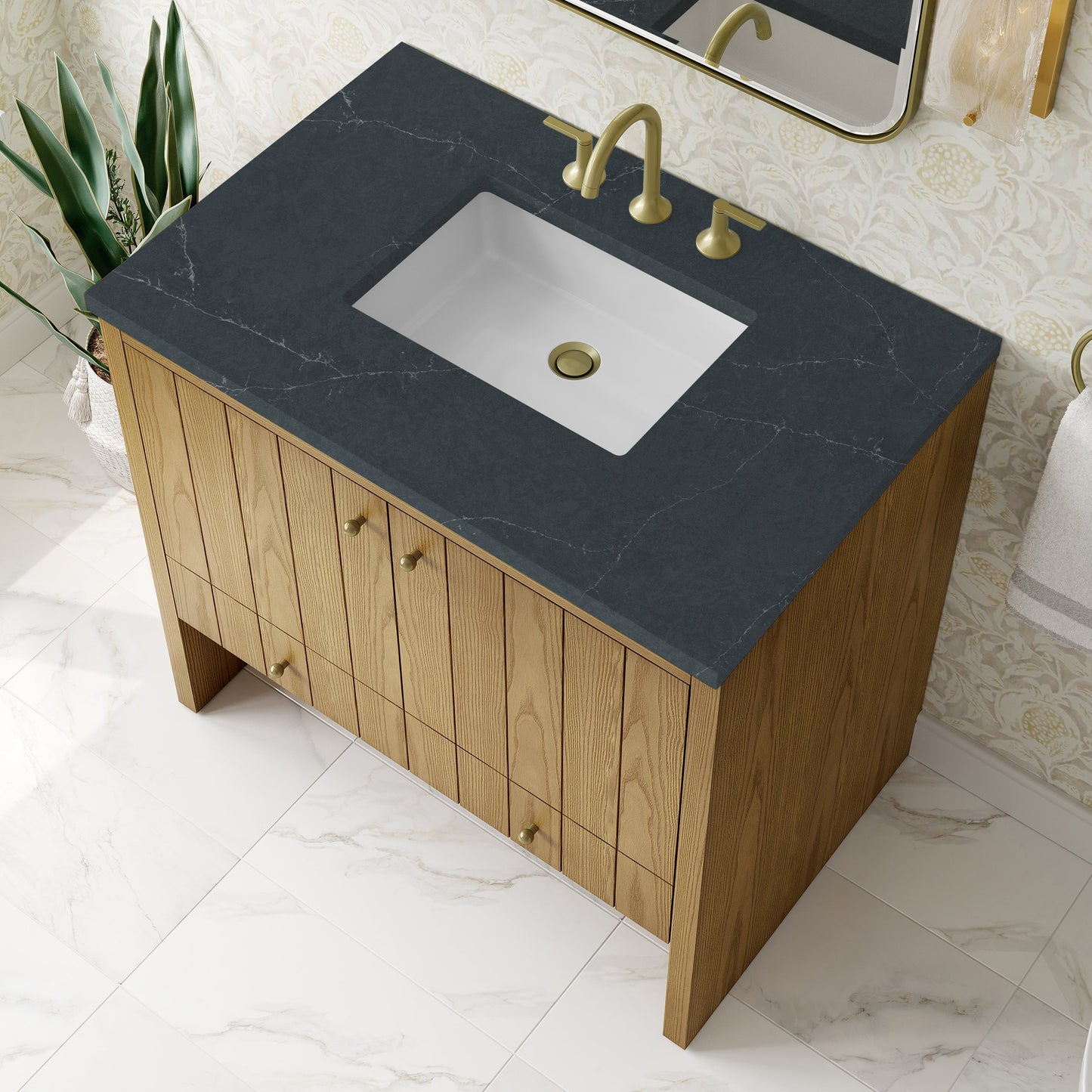 
                  
                    Hudson 36" Single Vanity in Light Natural Oak Single Bathroom Vanity James Martin Vanities Charcoal Soapstone Silestone 
                  
                