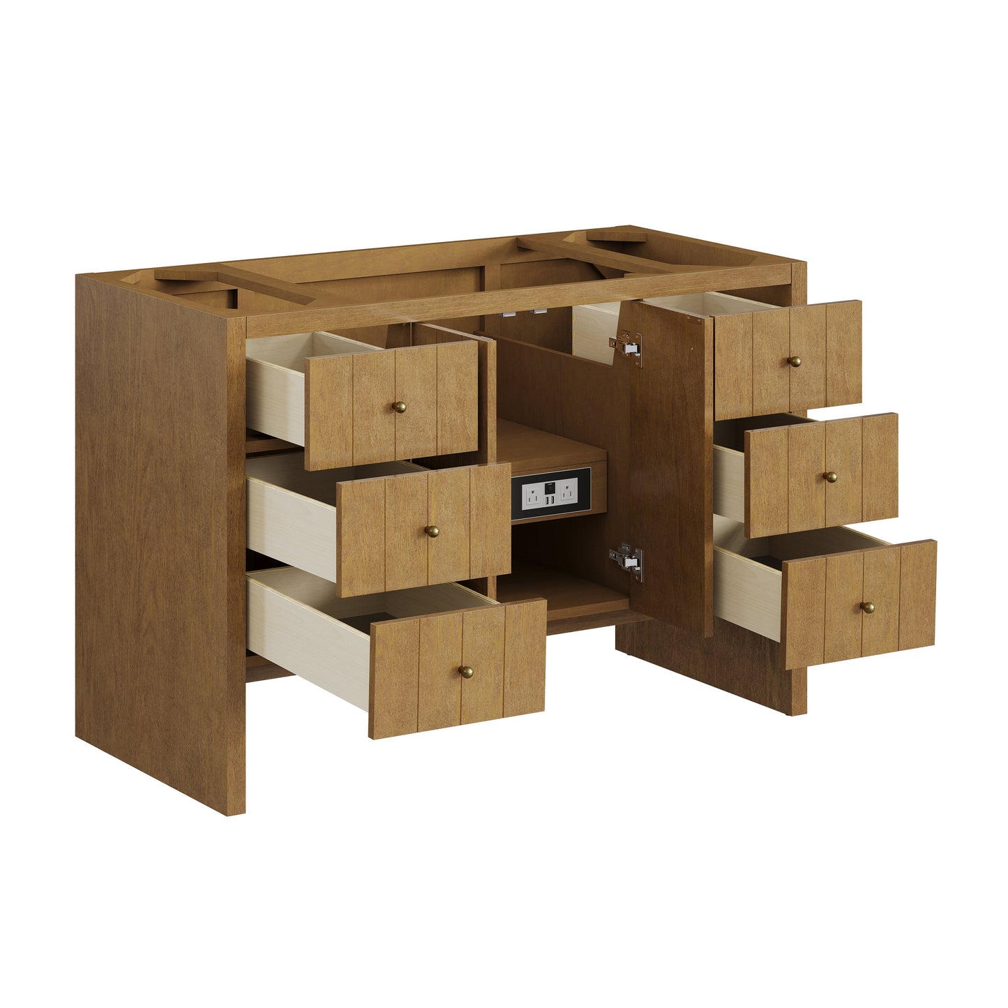
                  
                    Hudson 48" Single Vanity in Honey Oak Single Bathroom Vanity James Martin Vanities 
                  
                