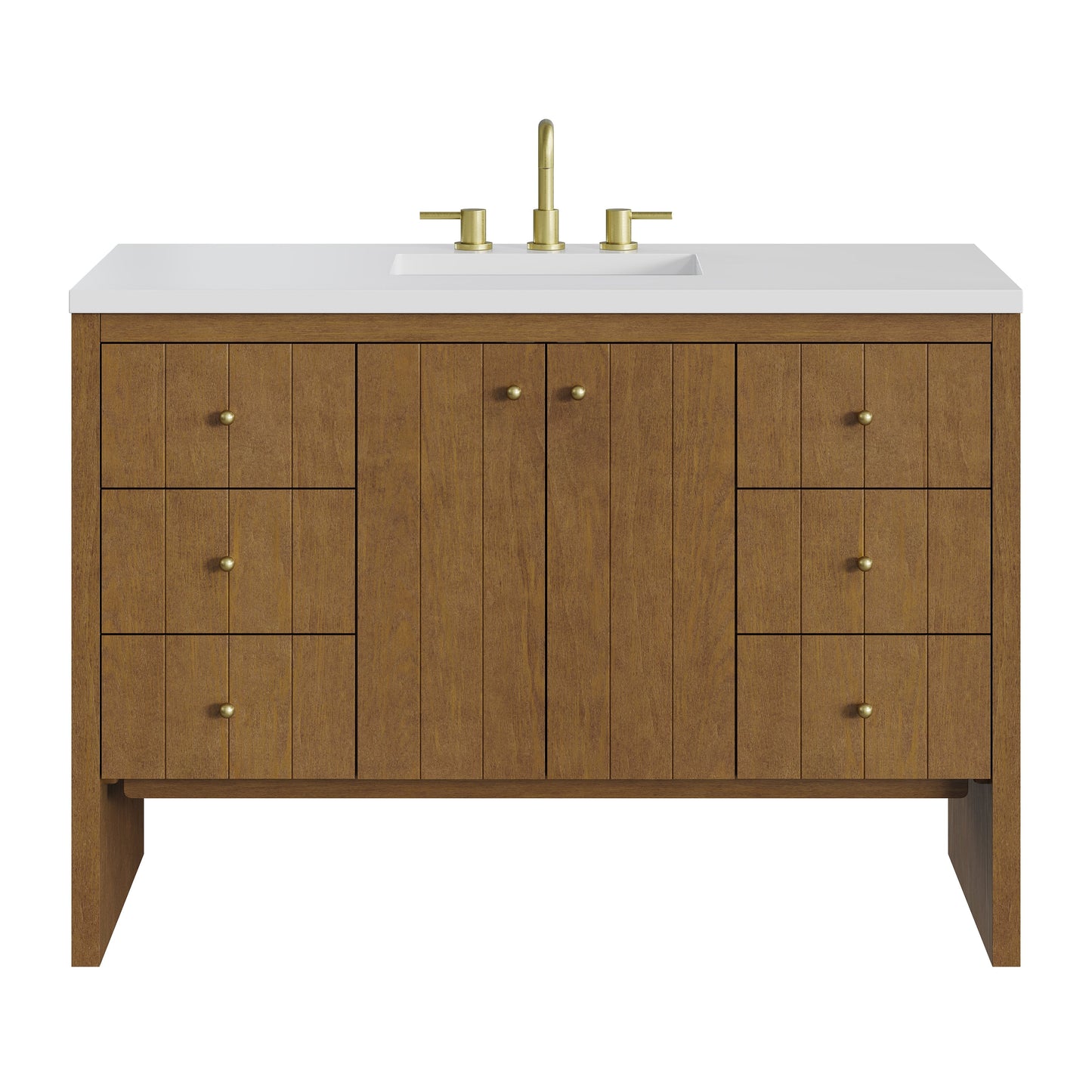 
                  
                    Hudson 48" Single Vanity in Honey Oak Single Bathroom Vanity James Martin Vanities 
                  
                