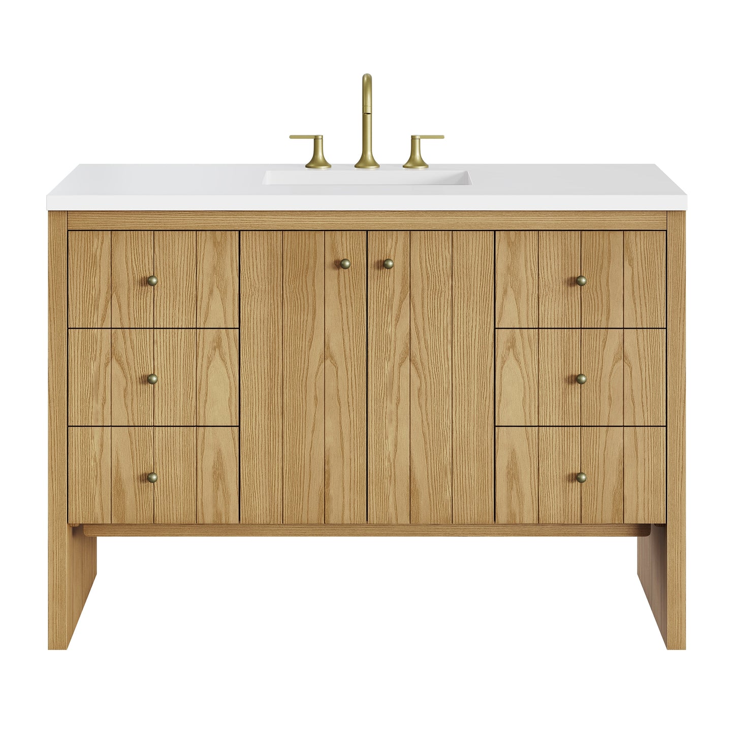 
                  
                    Hudson 48" Single Vanity in Light Natural Oak Single Bathroom Vanity James Martin Vanities 
                  
                