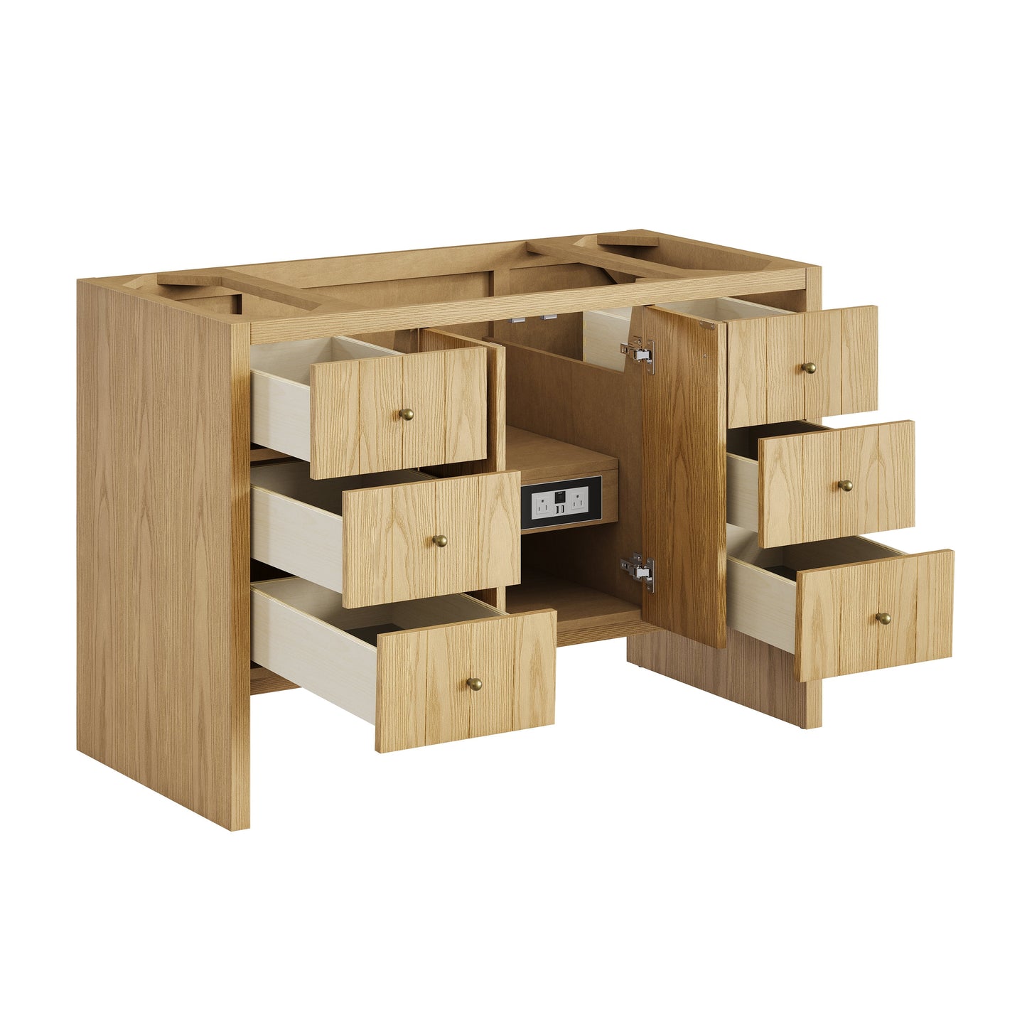 
                  
                    Hudson 48" Single Vanity in Light Natural Oak Single Bathroom Vanity James Martin Vanities 
                  
                