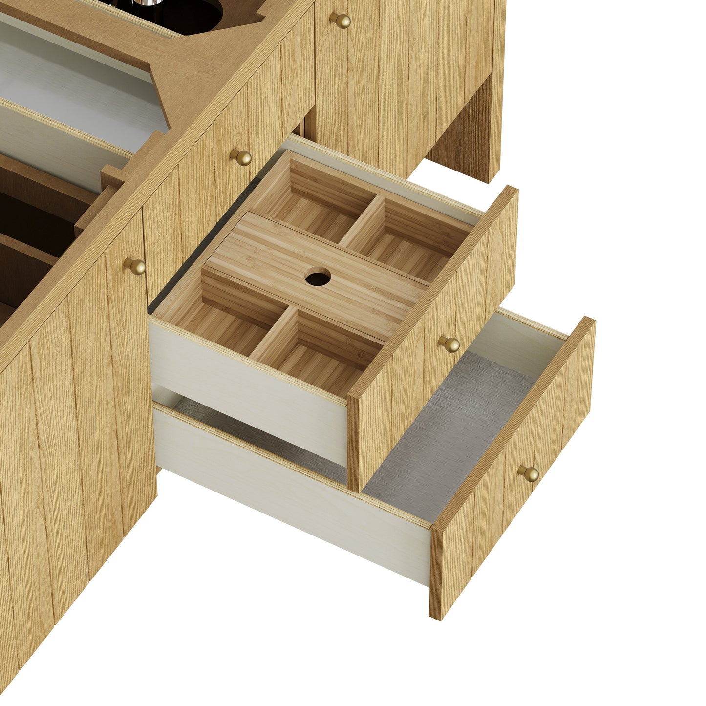 
                  
                    Hudson 60" Double Vanity in Light Natural Oak Double Bathroom Vanity James Martin Vanities 
                  
                