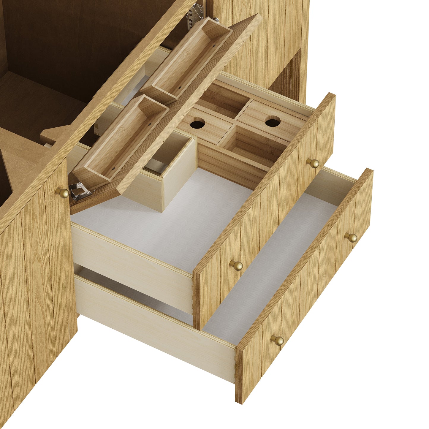 
                  
                    Hudson 60" Single Vanity in Light Natural Oak Double Bathroom Vanity James Martin Vanities 
                  
                