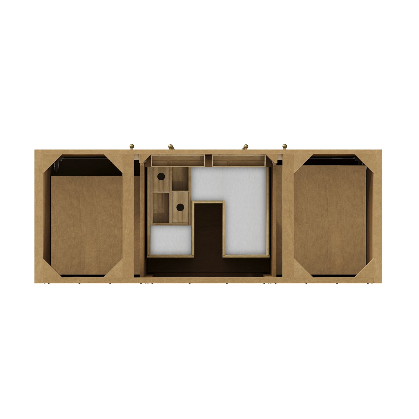 
                  
                    Hudson 60" Single Vanity in Light Natural Oak Double Bathroom Vanity James Martin Vanities 
                  
                