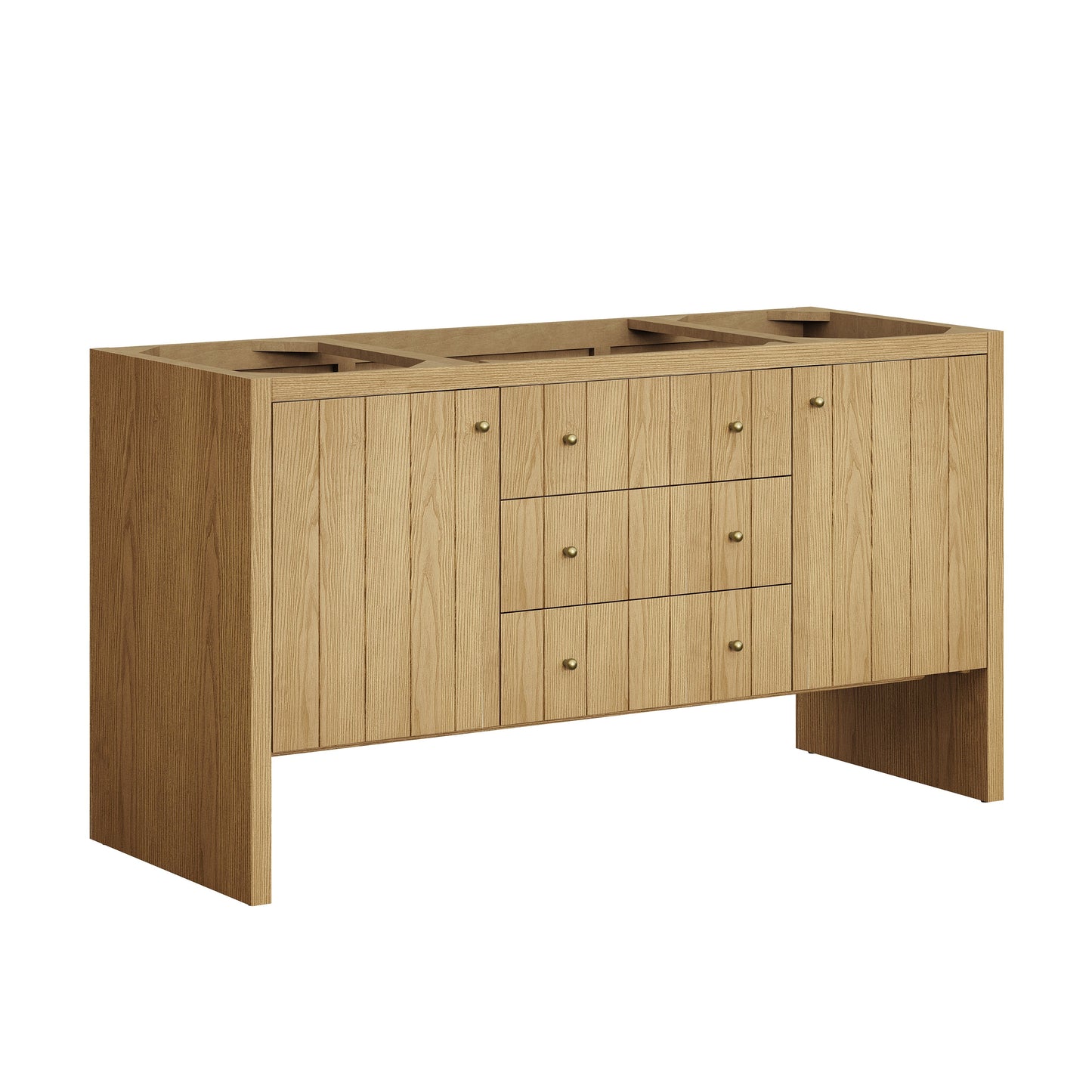 
                  
                    Hudson 60" Single Vanity in Light Natural Oak Double Bathroom Vanity James Martin Vanities 
                  
                