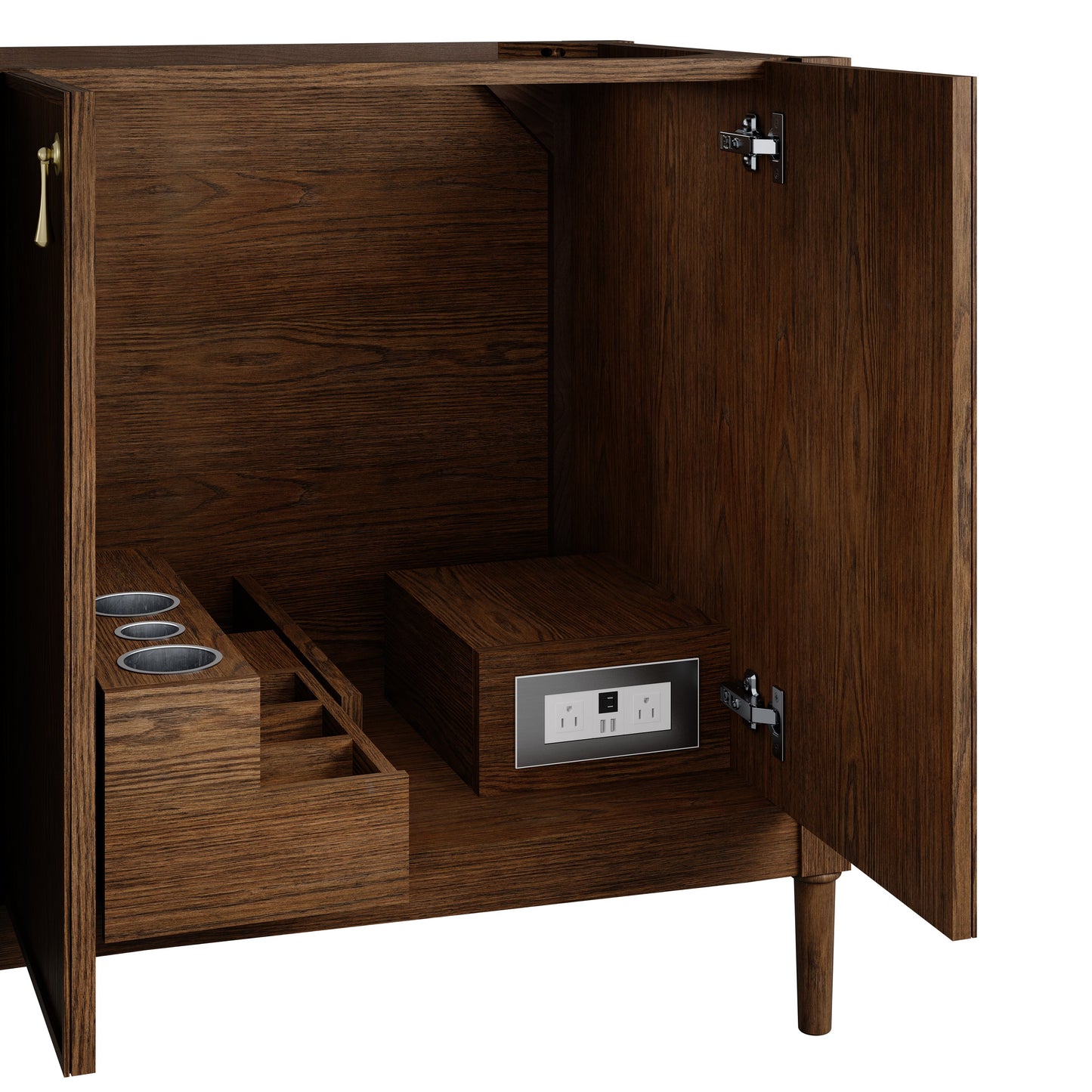 
                  
                    Kinnsden 72" Double Vanity in Sable Oak Single Bathroom Vanity James Martin Vanities 
                  
                