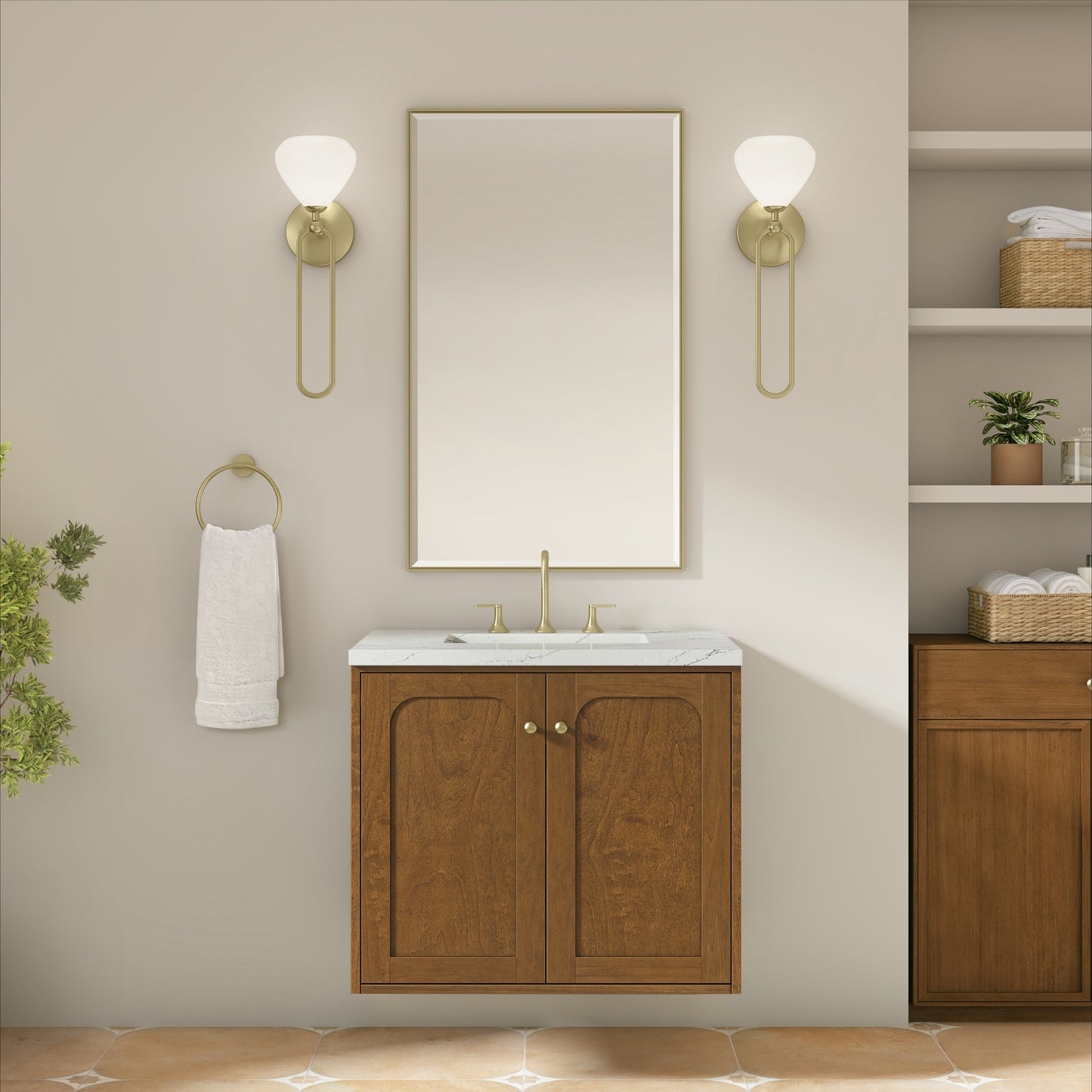 
                  
                    Laurent 30" Single Vanity in Honey Oak Single Bathroom Vanity James Martin Vanities 
                  
                