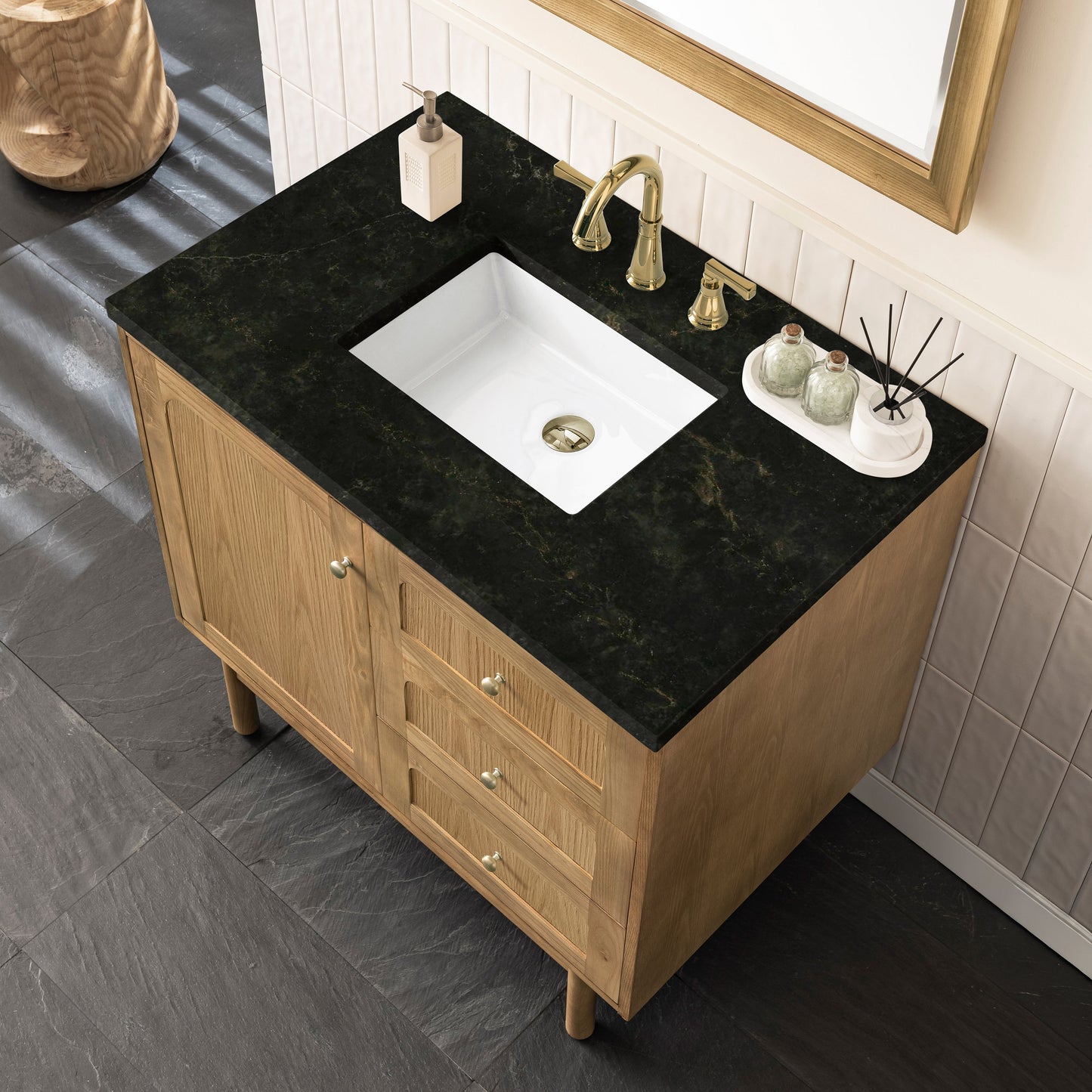 
                  
                    Laurent 36" Single Vanity in Light Natural Oak Single Bathroom Vanity James Martin Vanities Phantome Eclos 
                  
                