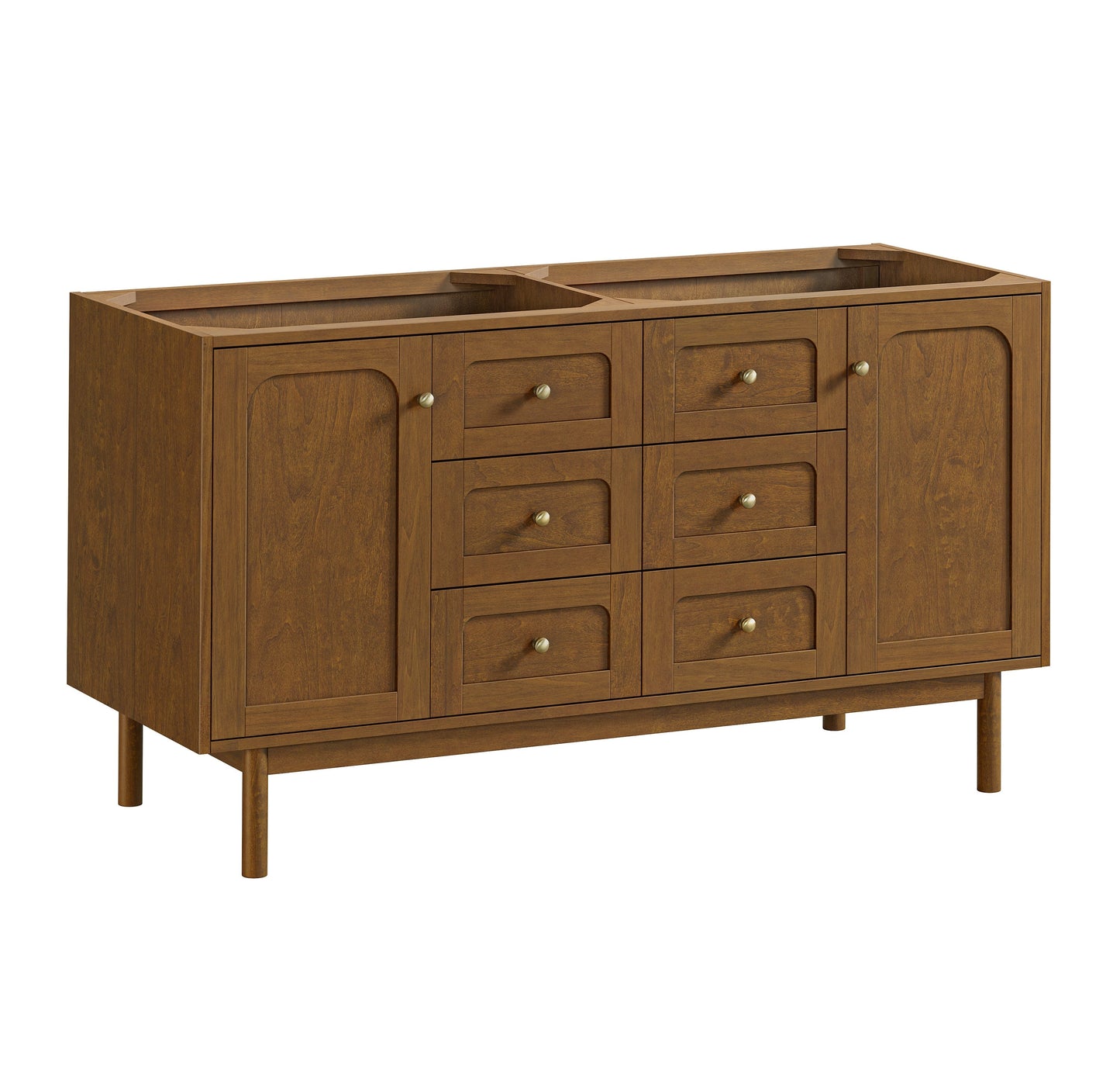 
                  
                    Laurent 60" Double Vanity in Honey Oak Double Bathroom Vanity James Martin Vanities 
                  
                