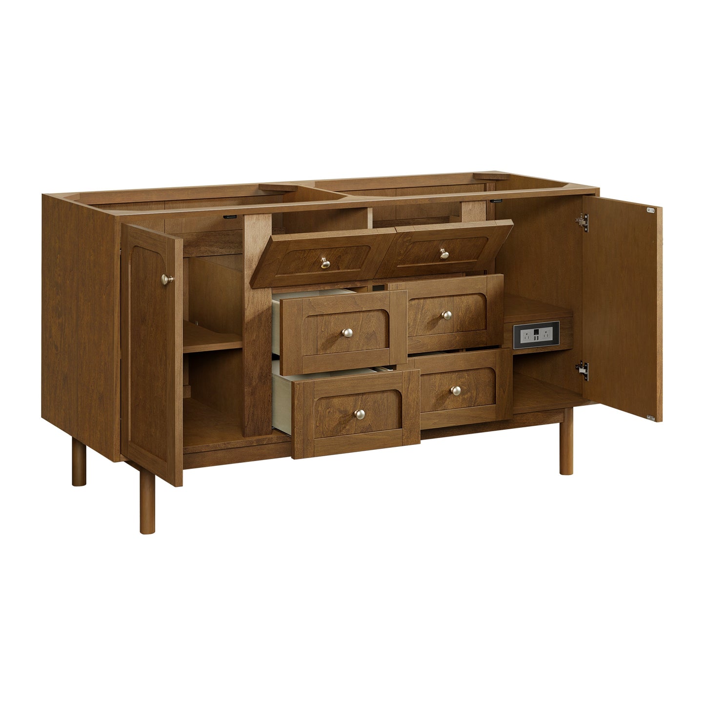 
                  
                    Laurent 60" Double Vanity in Honey Oak Double Bathroom Vanity James Martin Vanities 
                  
                