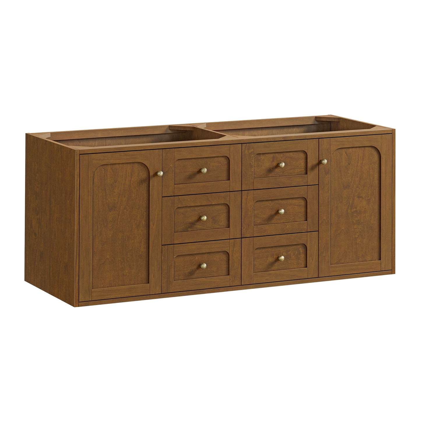 
                  
                    Laurent 60" Double Vanity in Honey Oak Double Bathroom Vanity James Martin Vanities 
                  
                