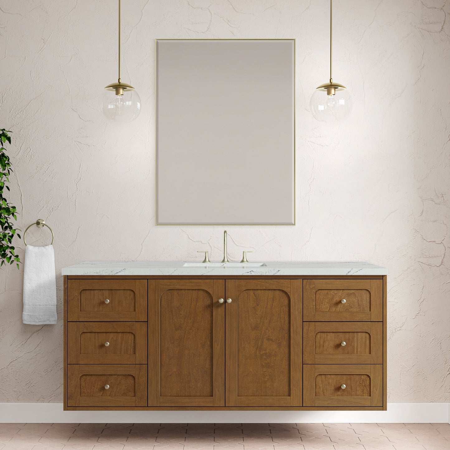 
                  
                    Laurent 60" Single Vanity in Honey Oak Single Bathroom Vanity James Martin Vanities 
                  
                