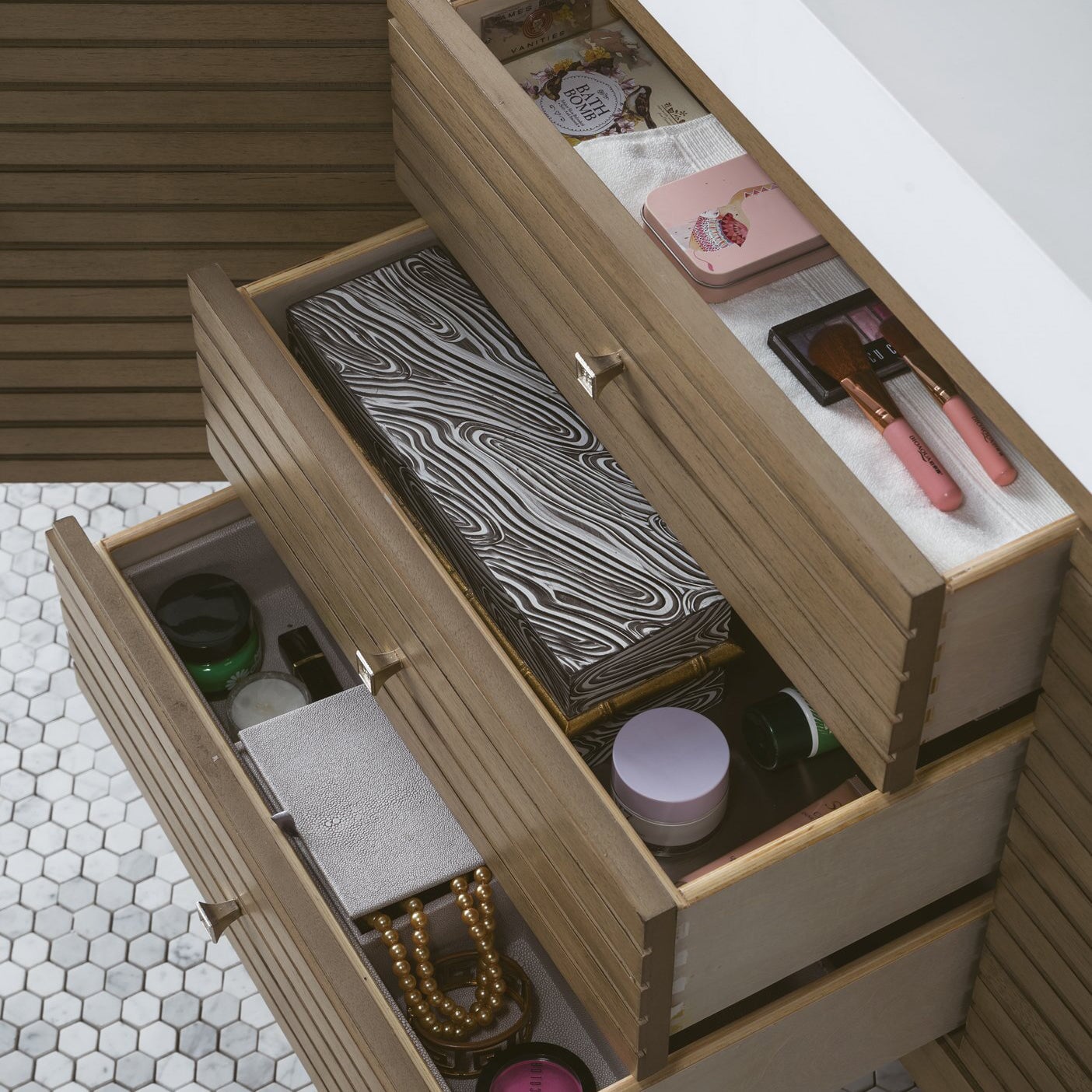 
                  
                    Linear 72" Double Bathroom Vanity in Whitewashed Walnut Single Bathroom Vanity James Martin Vanities 
                  
                