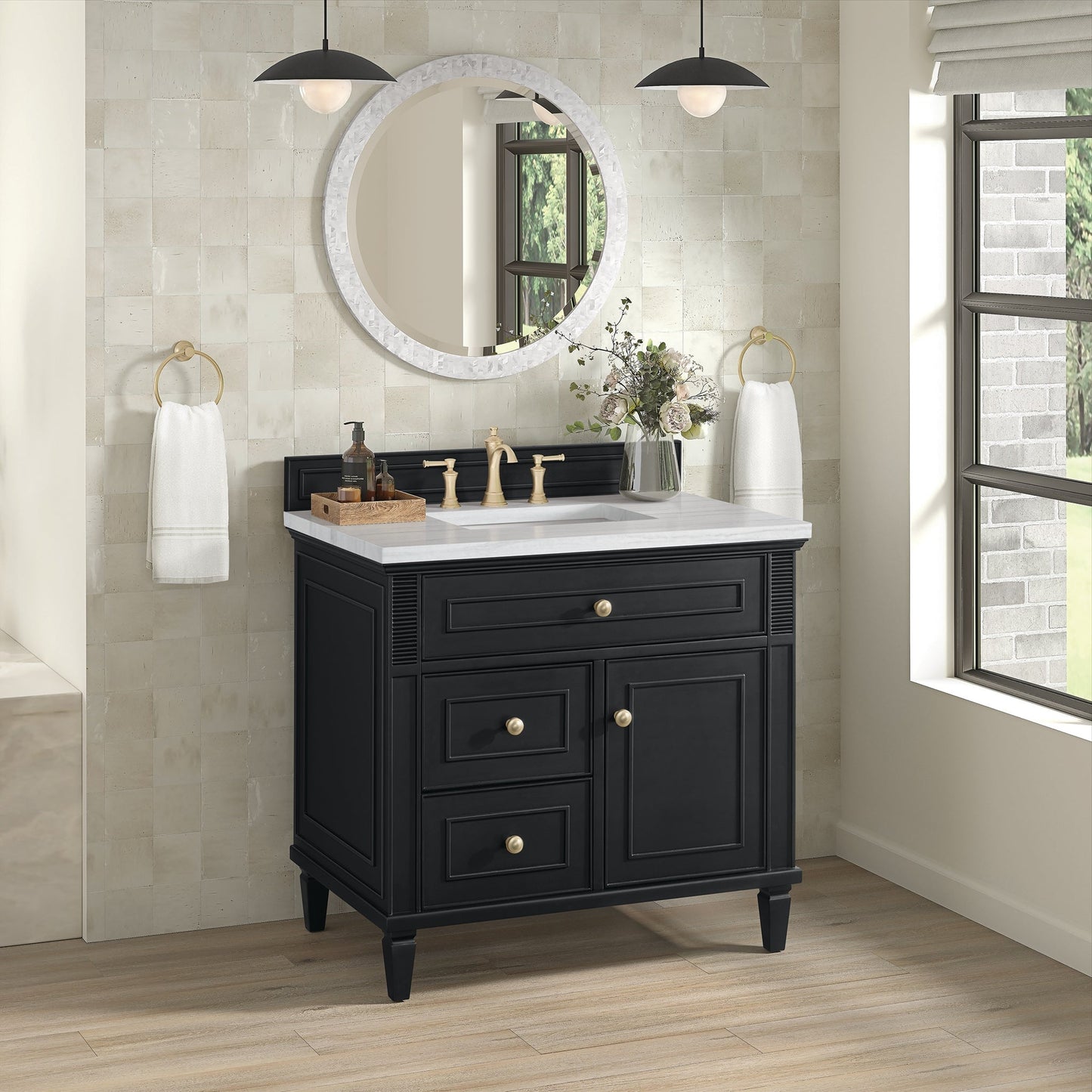 
                  
                    Lorelai 36" Single Vanity in Black Onyx James Martin Vanities 
                  
                