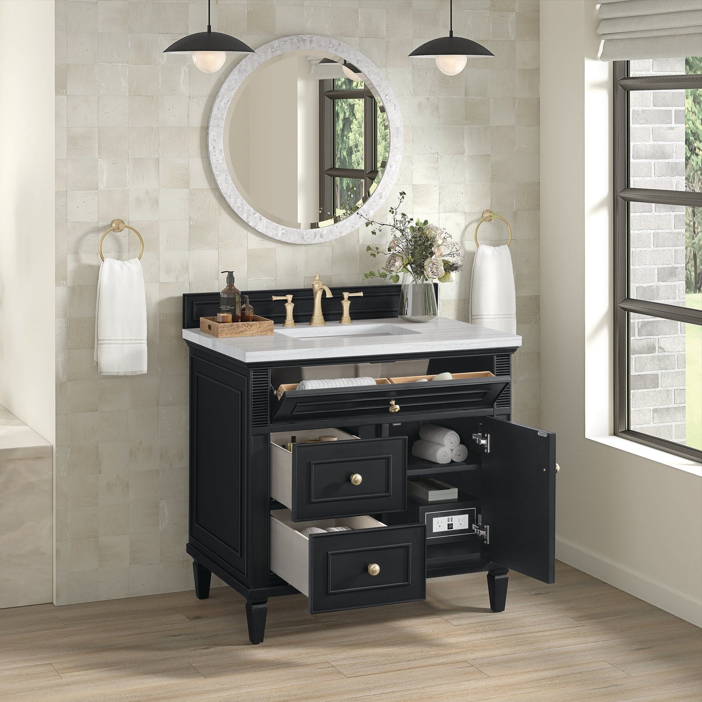 
                  
                    Lorelai 36" Single Vanity in Black Onyx James Martin Vanities 
                  
                