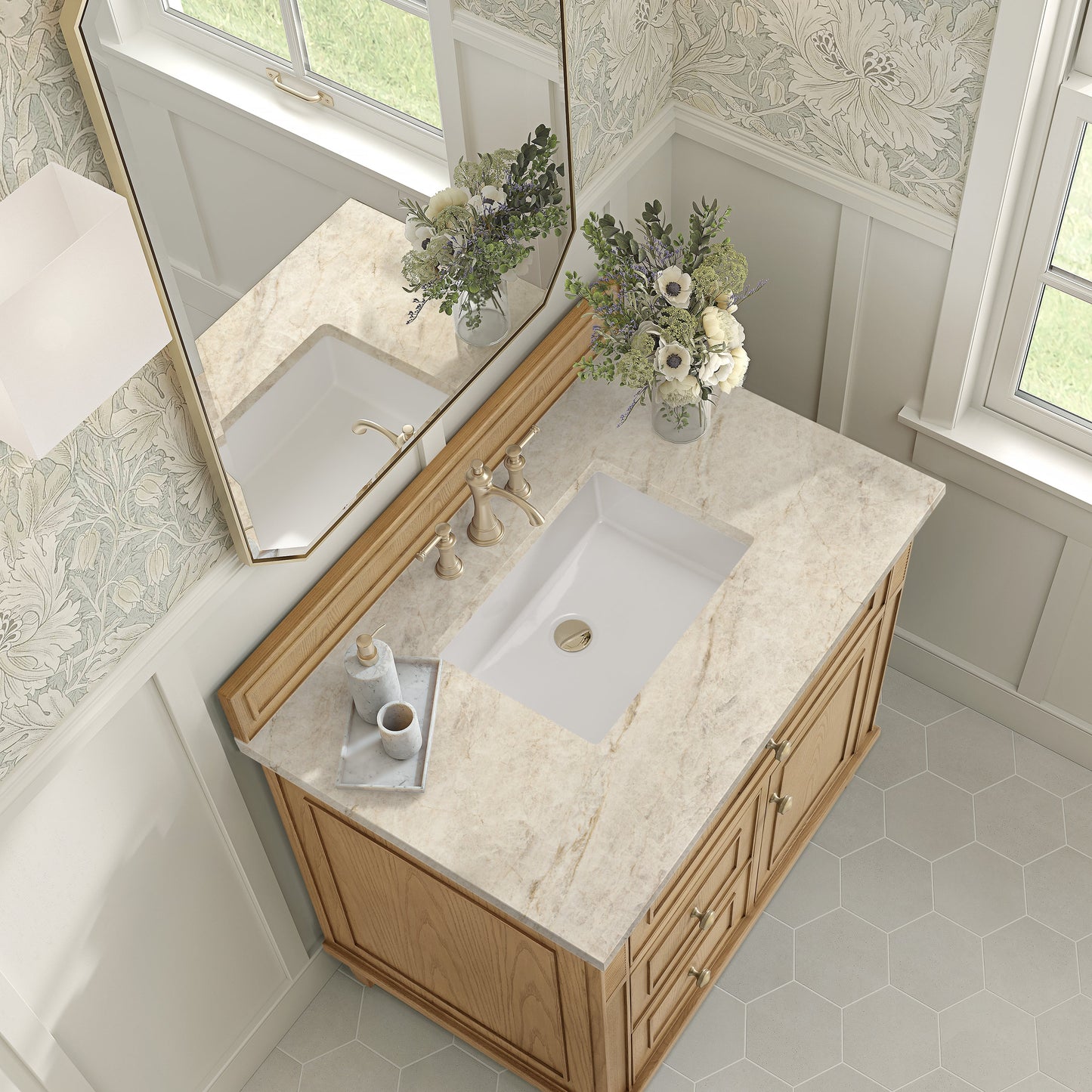 
                  
                    Lorelai 36" Single Vanity in Light Natural Oak James Martin Vanities Tajnar Eclos 
                  
                