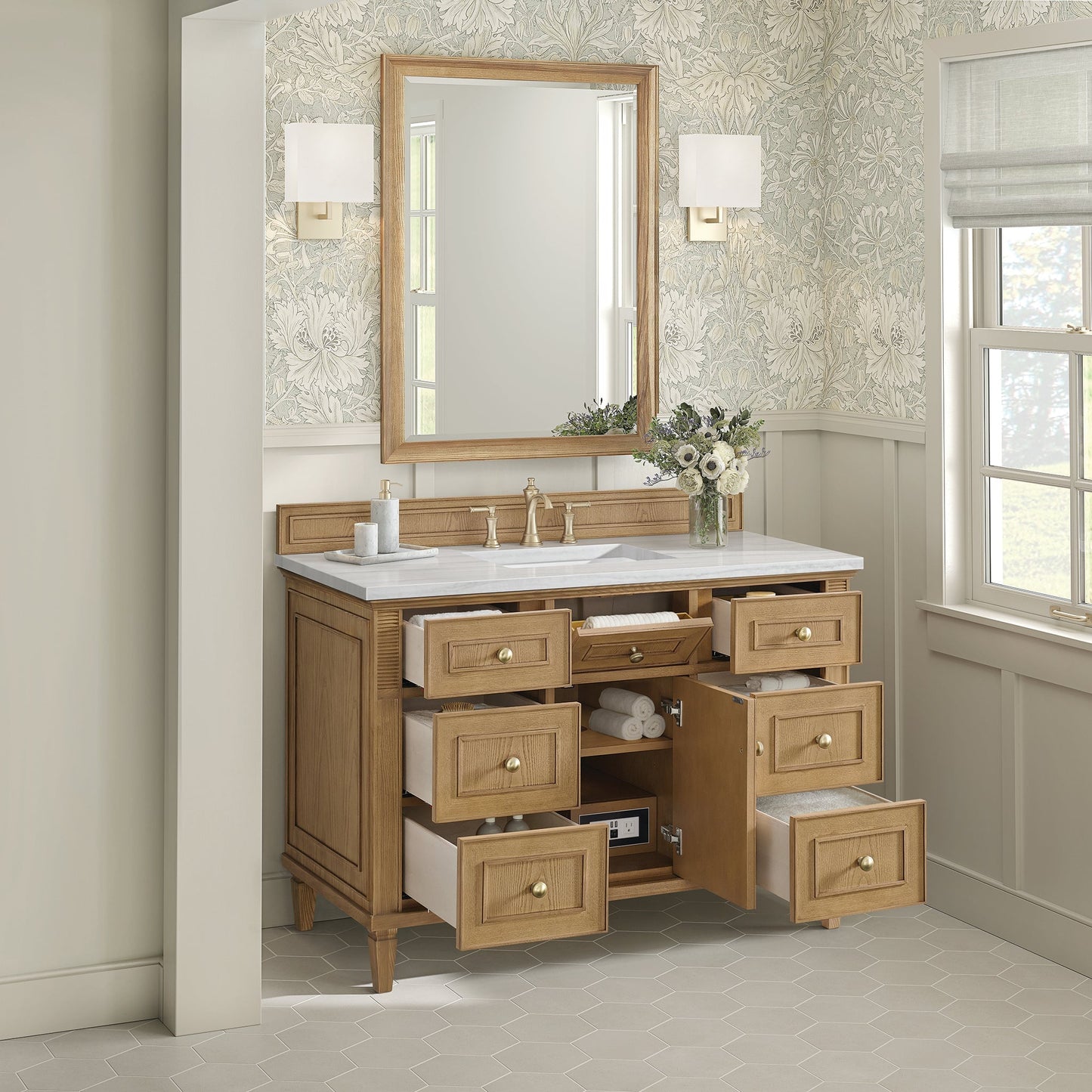 
                  
                    Lorelai 48" Single Vanity in Light Natural Oak James Martin Vanities 
                  
                