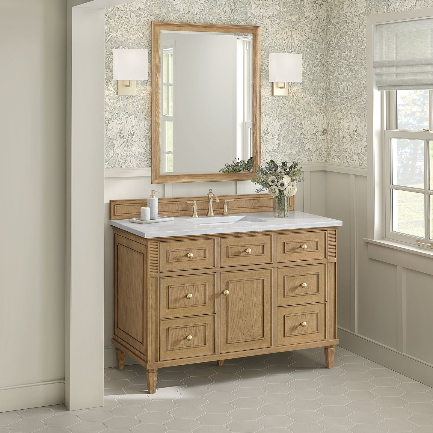 
                  
                    Lorelai 48" Single Vanity in Light Natural Oak James Martin Vanities 
                  
                