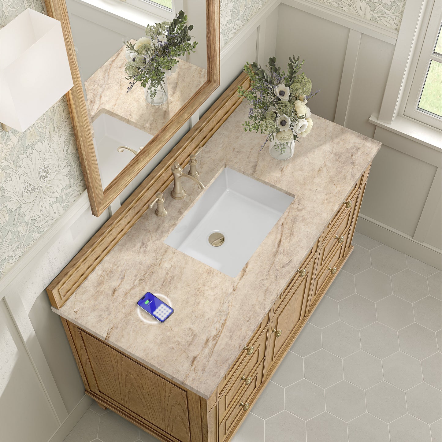 
                  
                    Lorelai 48" Single Vanity in Light Natural Oak James Martin Vanities FreePower-Enabled Tajnar Eclos 
                  
                