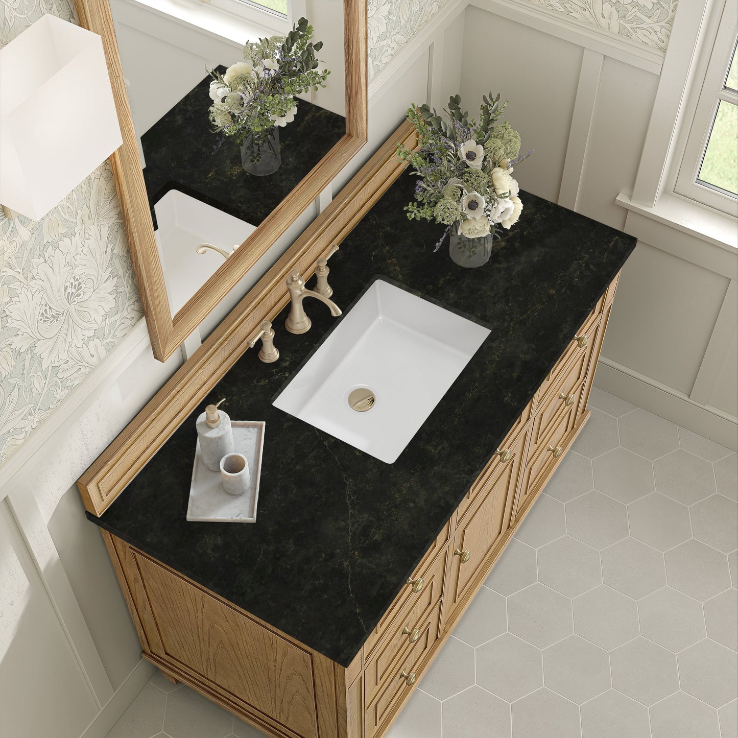 
                  
                    Lorelai 48" Single Vanity in Light Natural Oak James Martin Vanities Phantome Eclos 
                  
                