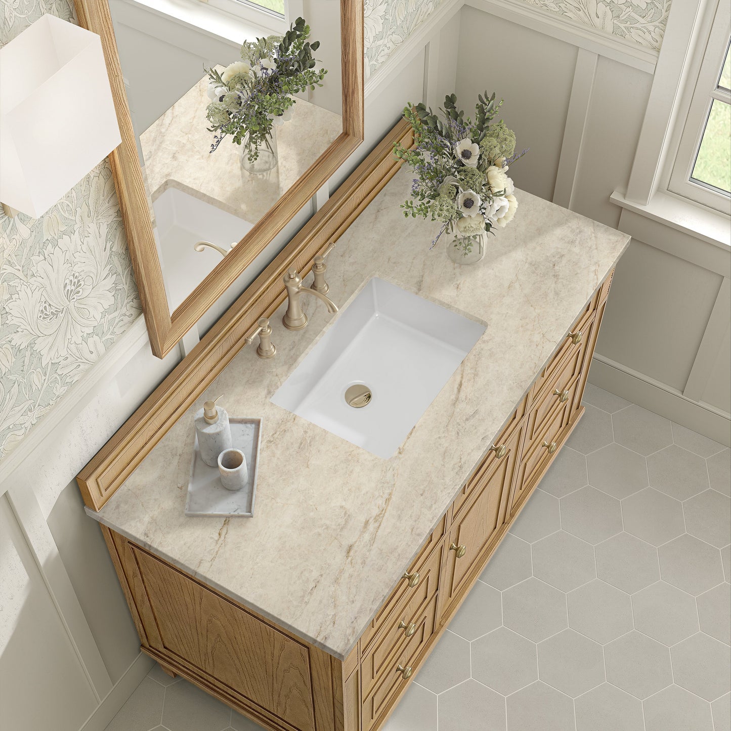 
                  
                    Lorelai 48" Single Vanity in Light Natural Oak James Martin Vanities Tajnar Eclos 
                  
                
