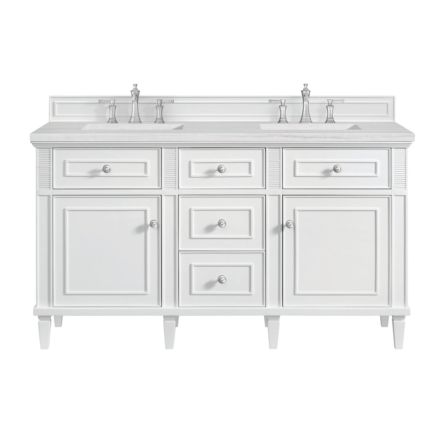 
                  
                    Lorelai 60" Double Vanity in Bright White James Martin Vanities 
                  
                
